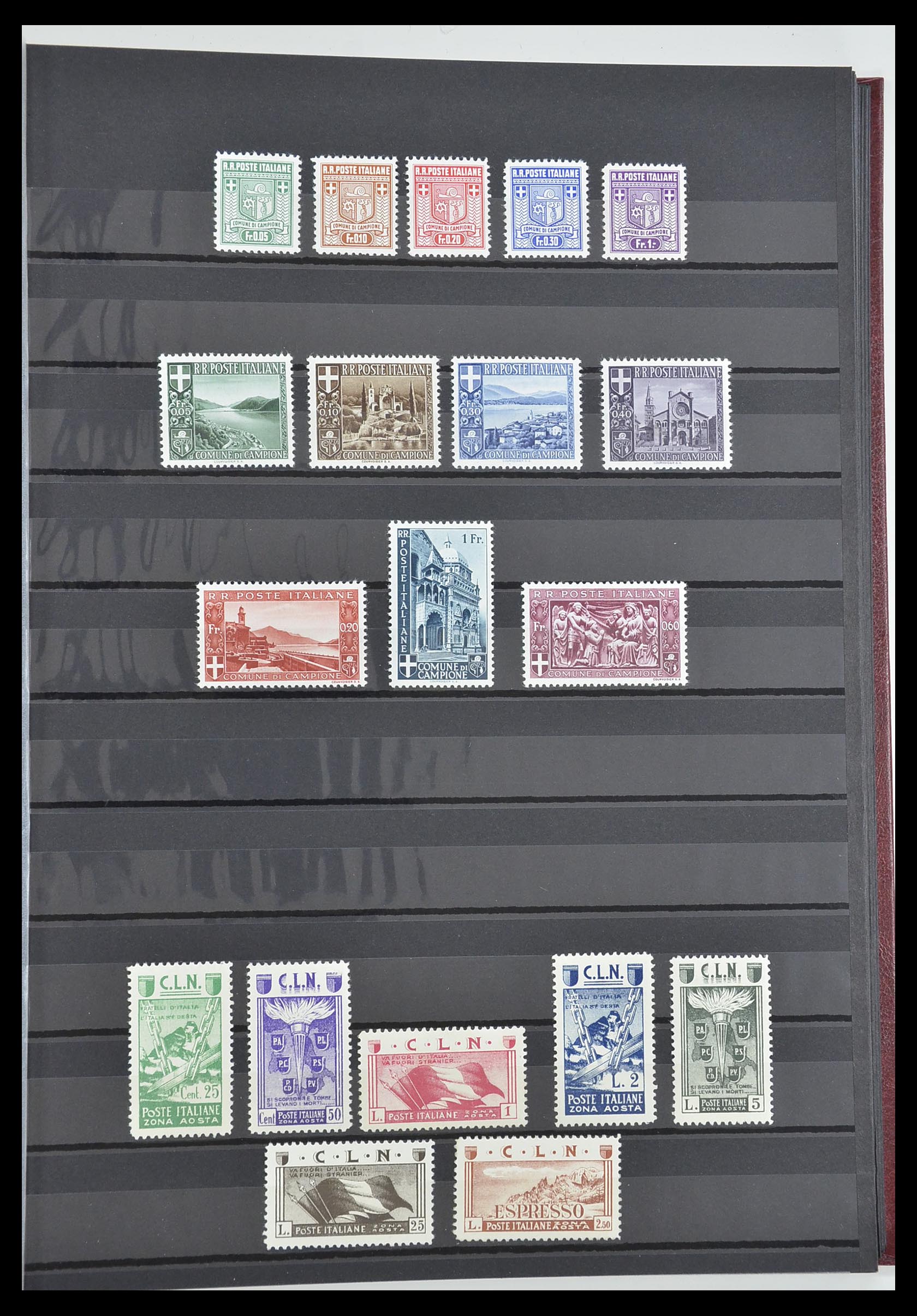 33560 028 - Postzegelverzameling 33560 Italië BOB/bezetting/gebieden 1860-1945.
