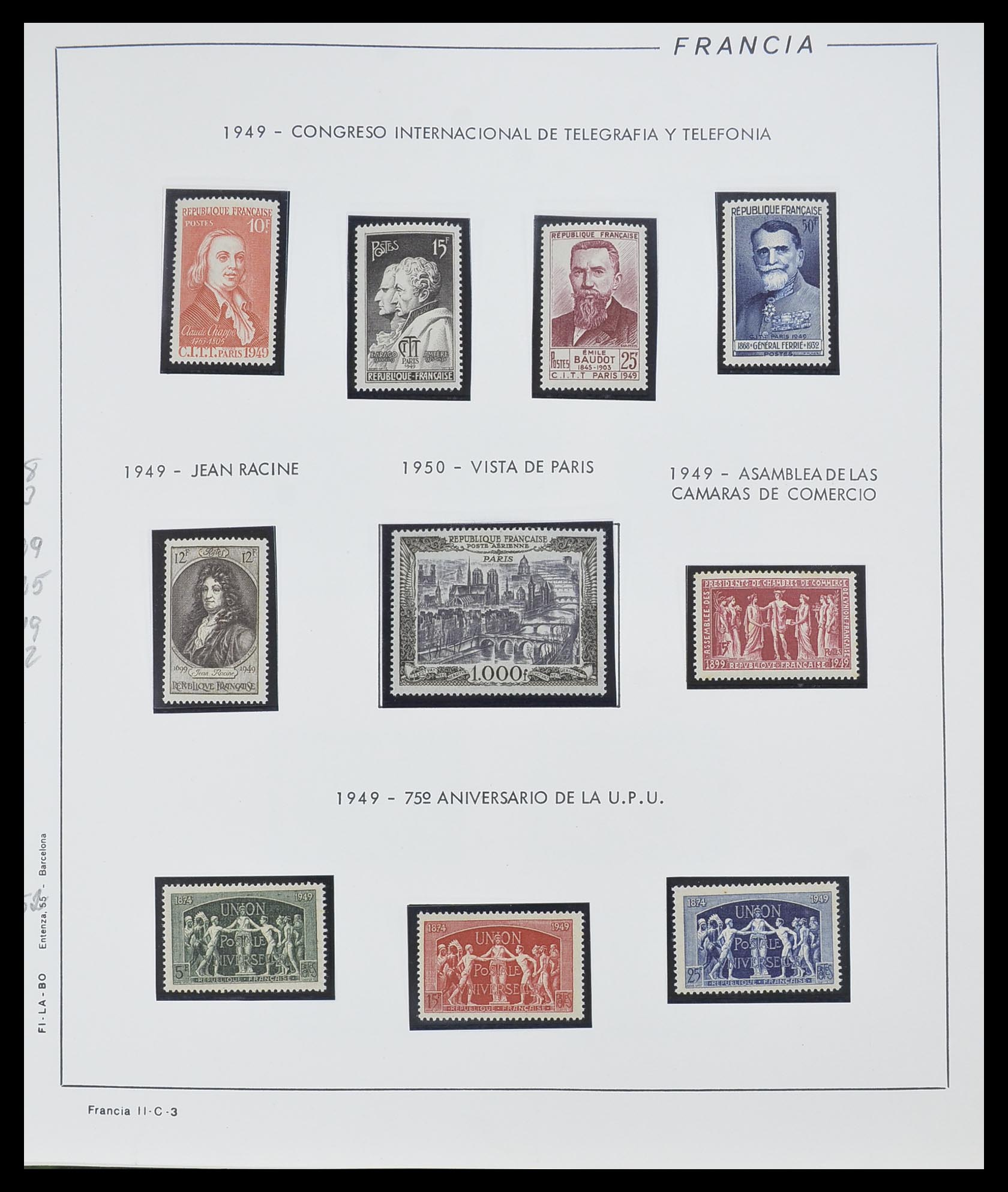 33561 003 - Postzegelverzameling 33561 Frankrijk 1949-1981.