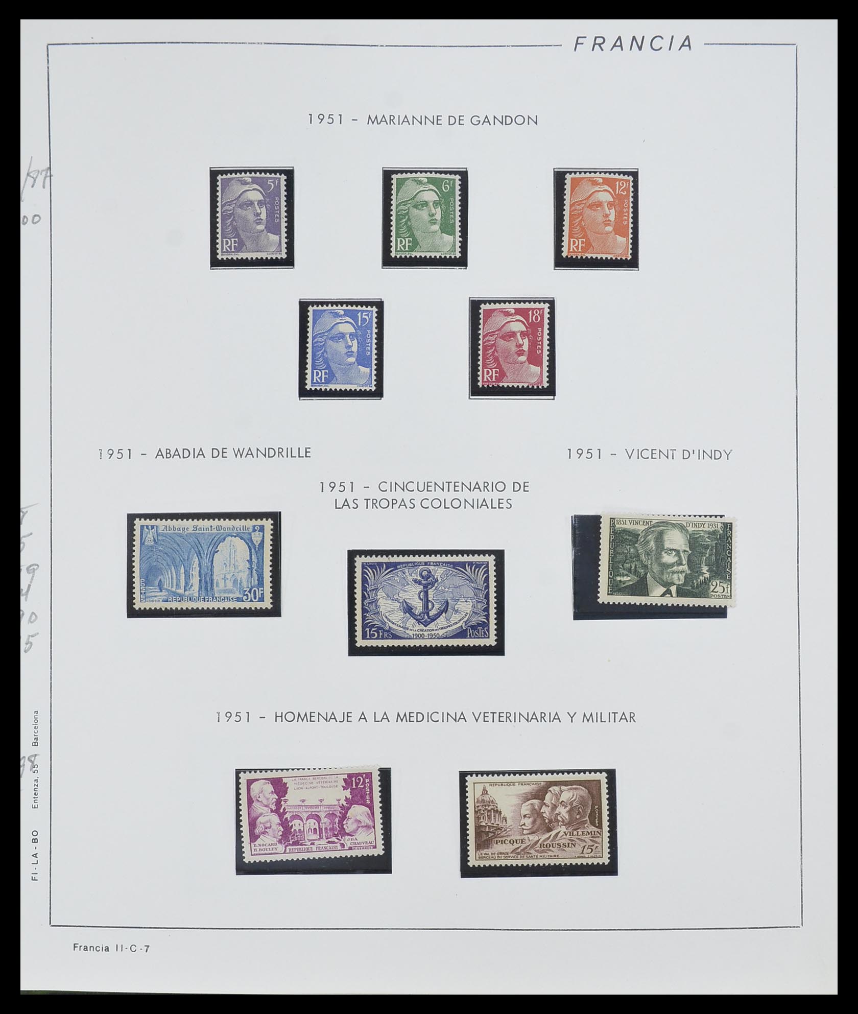 33561 007 - Postzegelverzameling 33561 Frankrijk 1949-1981.
