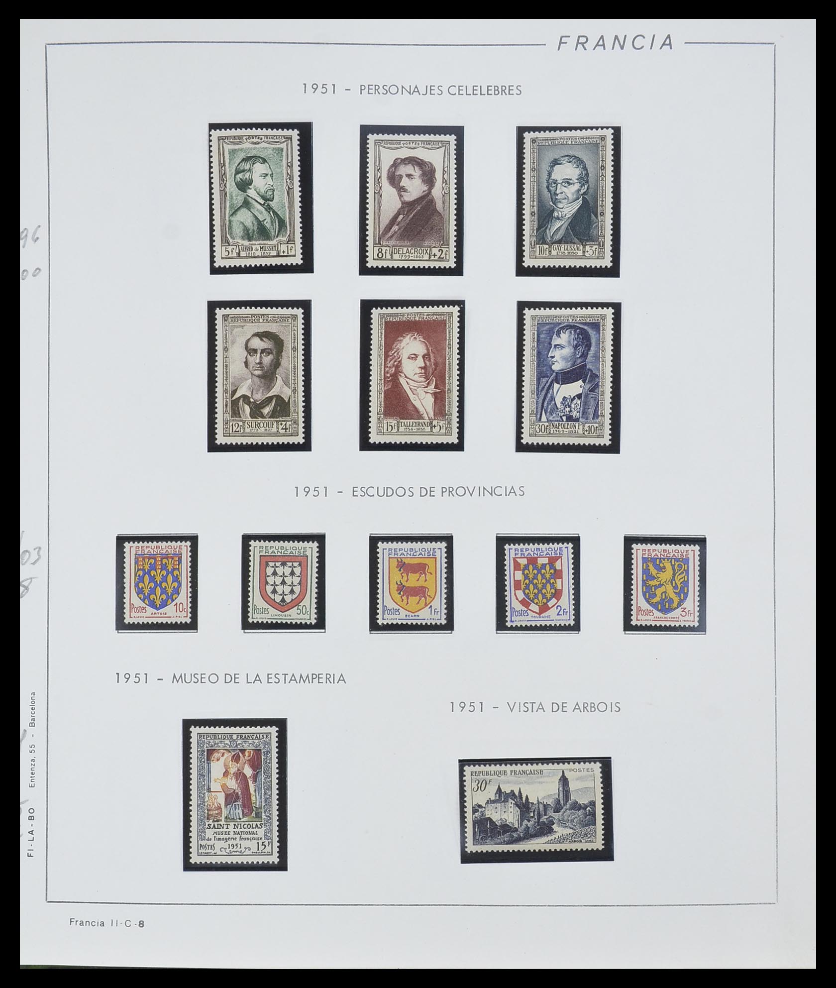 33561 008 - Postzegelverzameling 33561 Frankrijk 1949-1981.