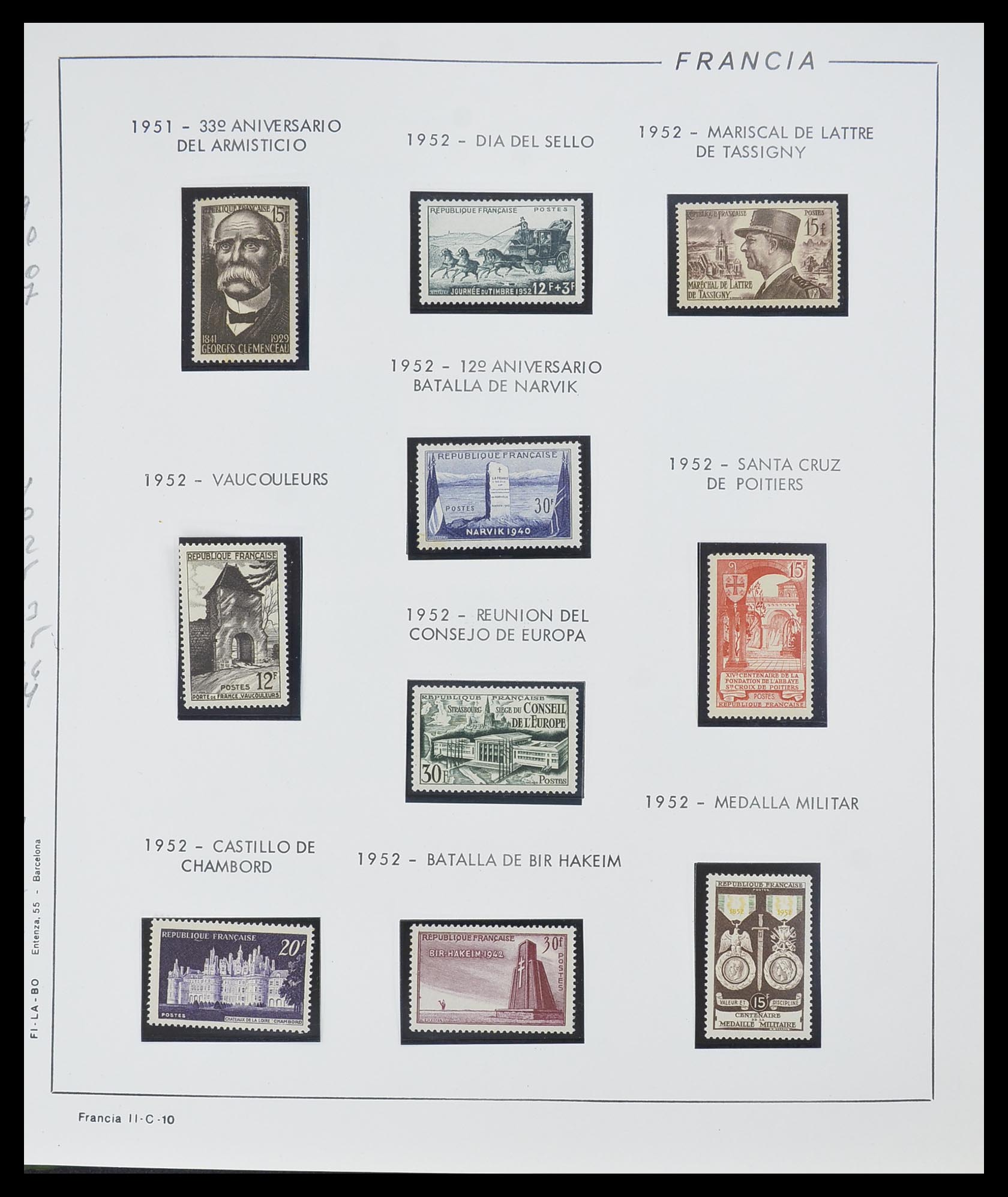 33561 010 - Postzegelverzameling 33561 Frankrijk 1949-1981.