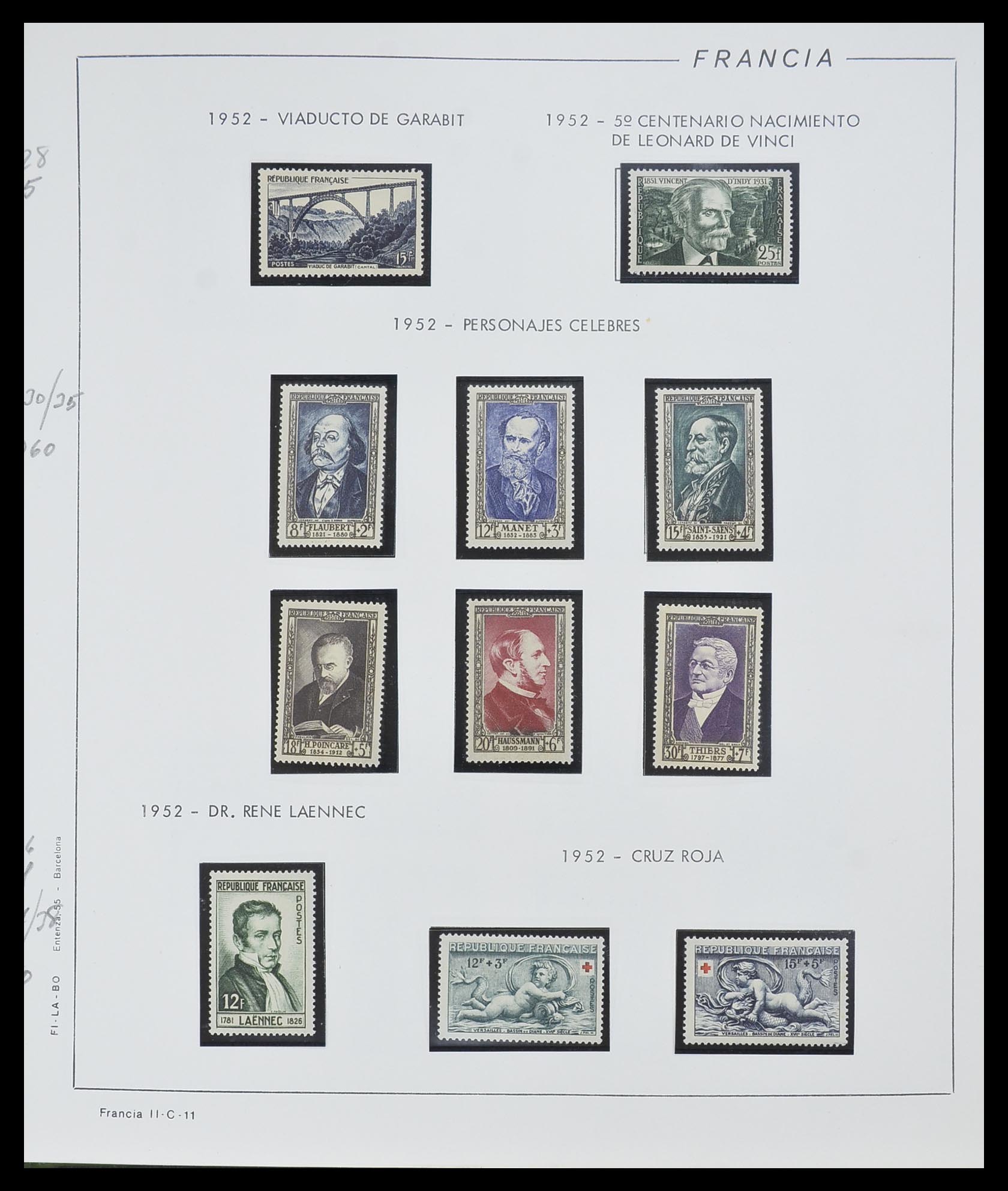 33561 011 - Postzegelverzameling 33561 Frankrijk 1949-1981.