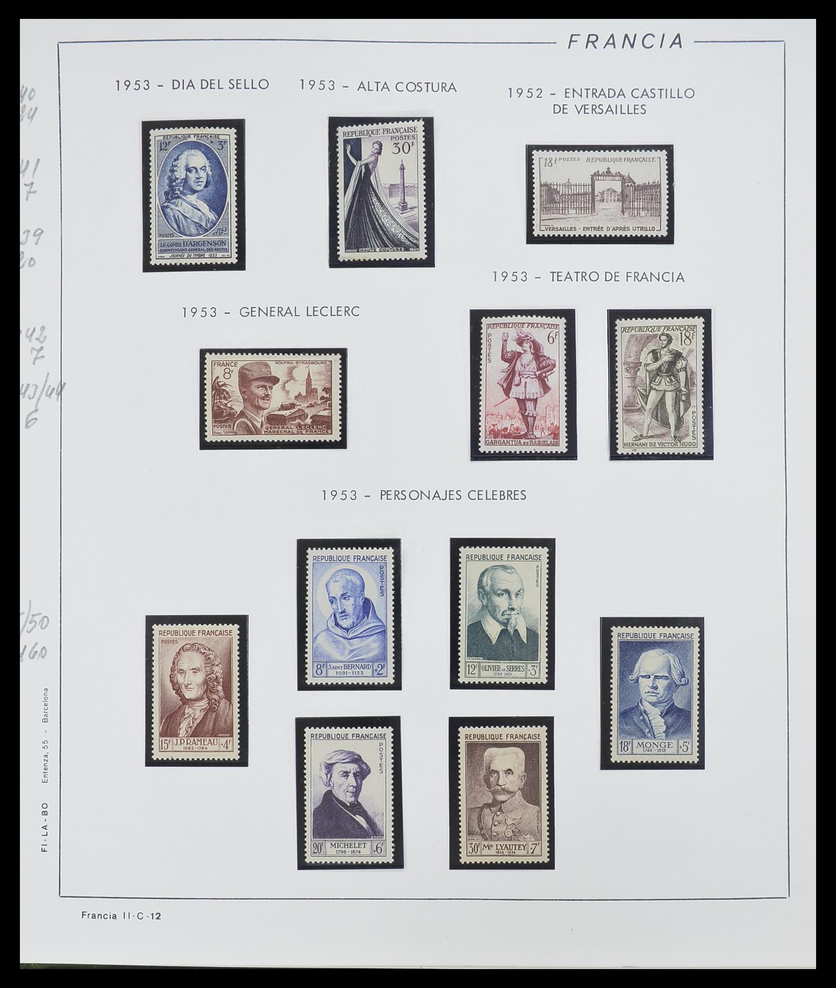 33561 012 - Postzegelverzameling 33561 Frankrijk 1949-1981.