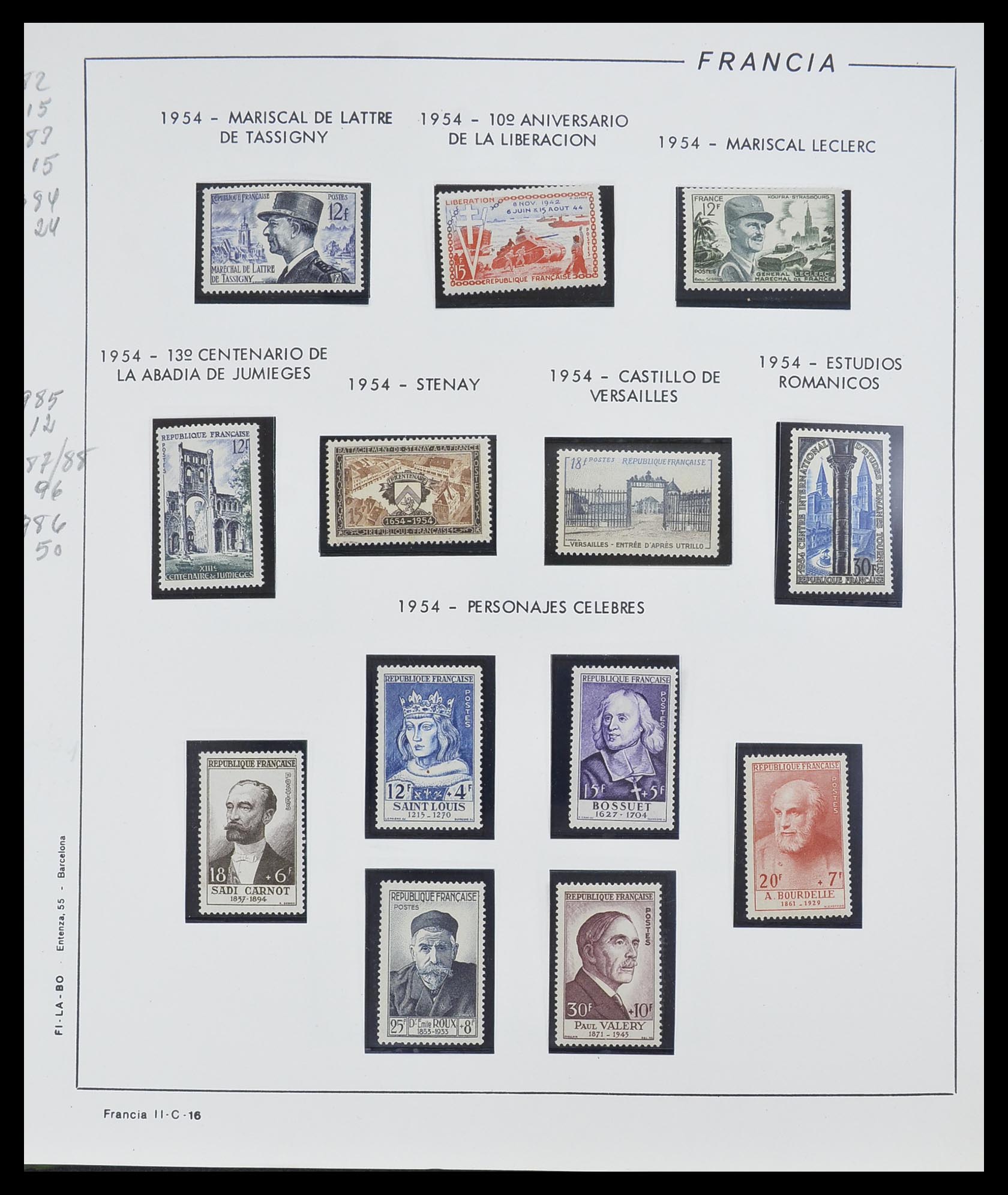 33561 016 - Postzegelverzameling 33561 Frankrijk 1949-1981.