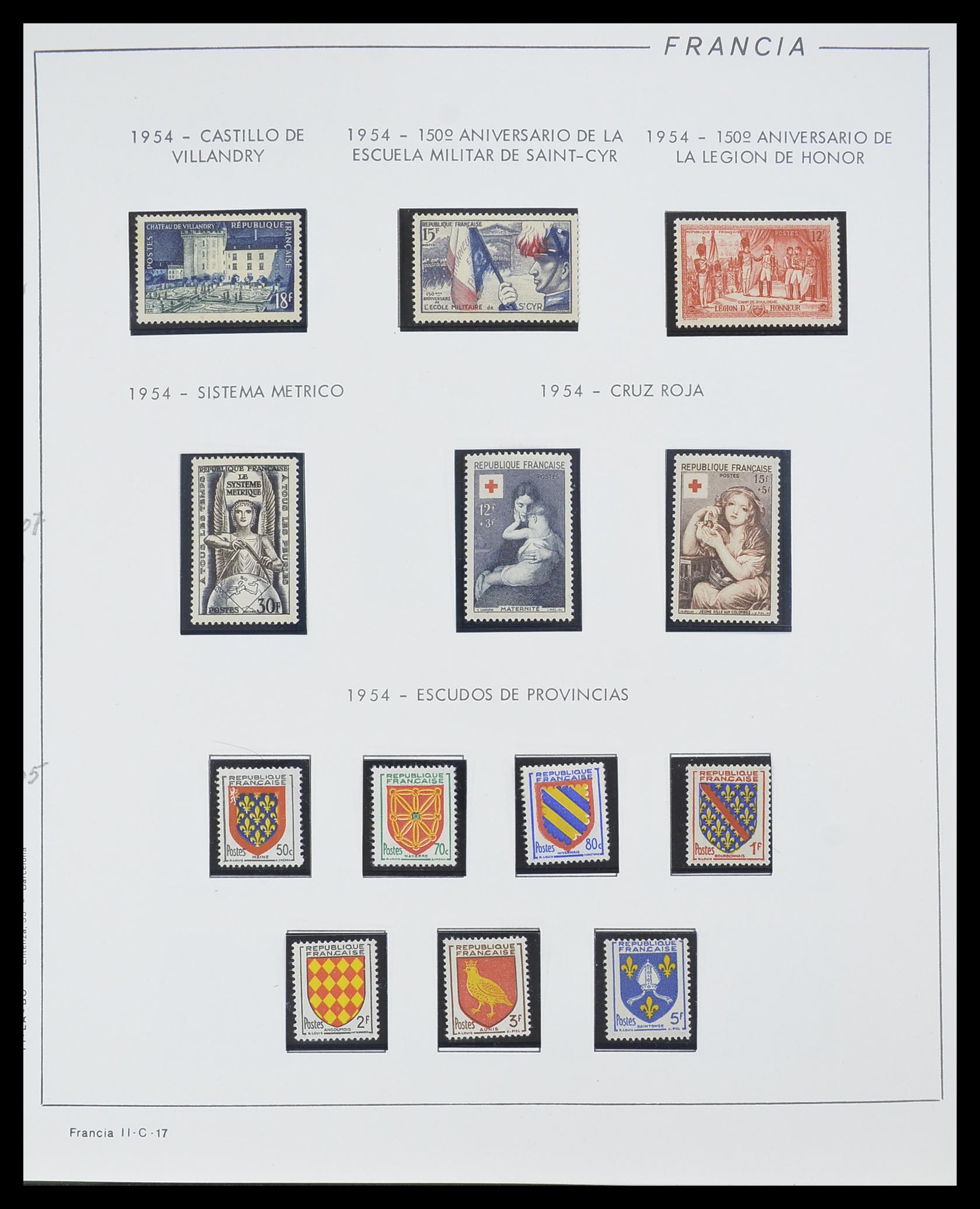 33561 017 - Postzegelverzameling 33561 Frankrijk 1949-1981.