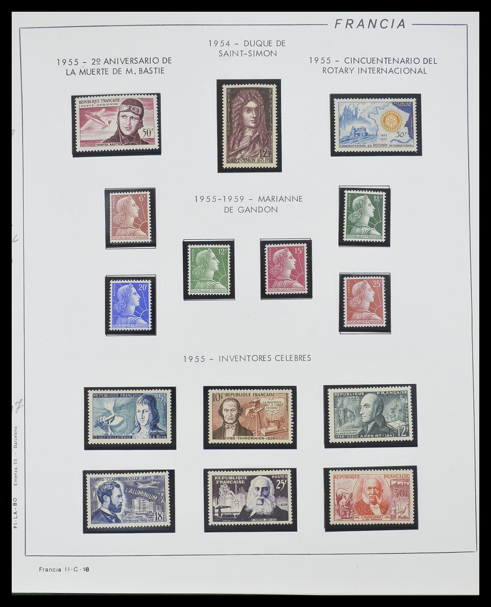 33561 018 - Postzegelverzameling 33561 Frankrijk 1949-1981.