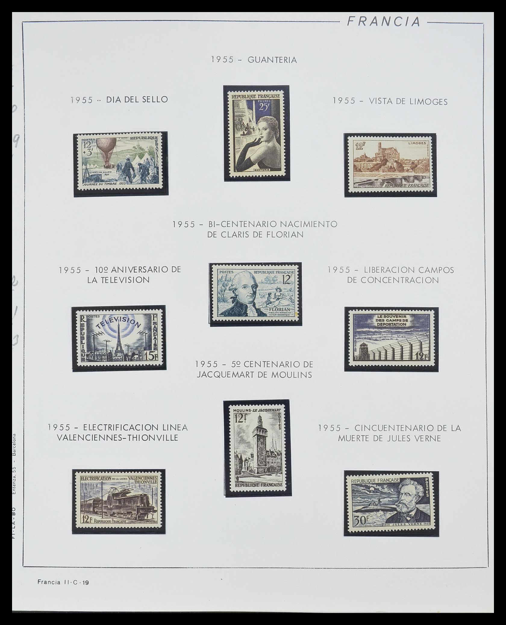 33561 019 - Postzegelverzameling 33561 Frankrijk 1949-1981.
