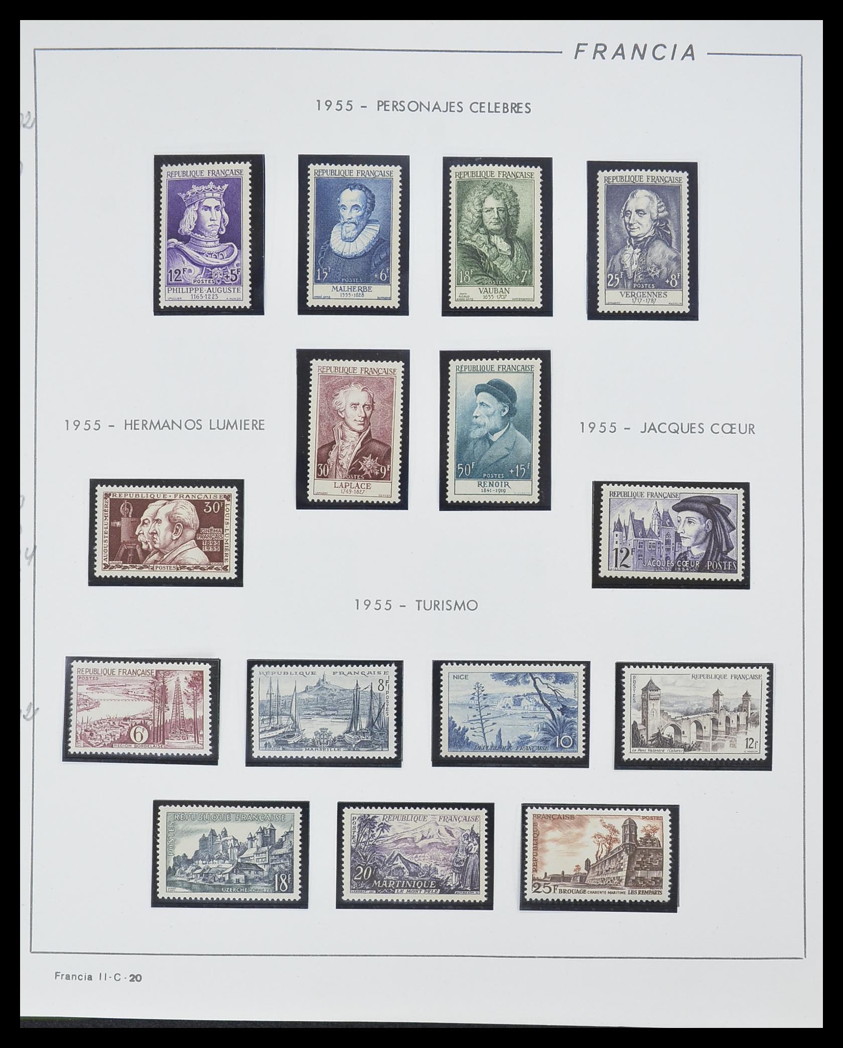 33561 020 - Postzegelverzameling 33561 Frankrijk 1949-1981.