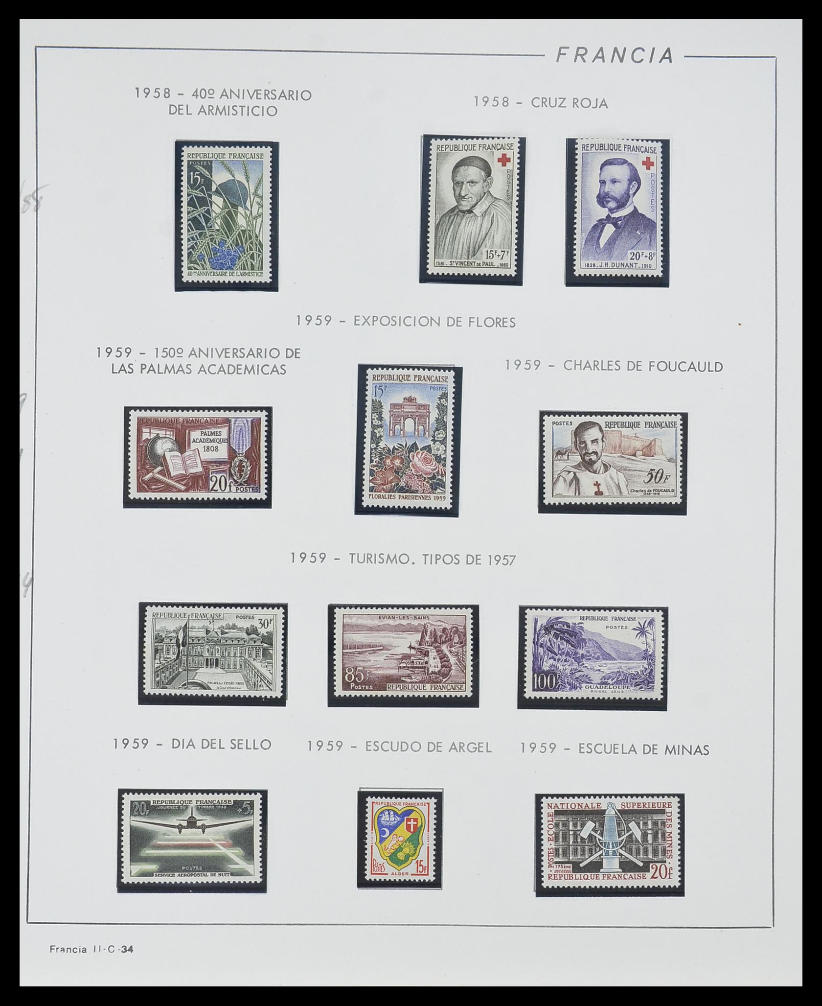33561 034 - Stamp collection 33561 France 1949-1981.