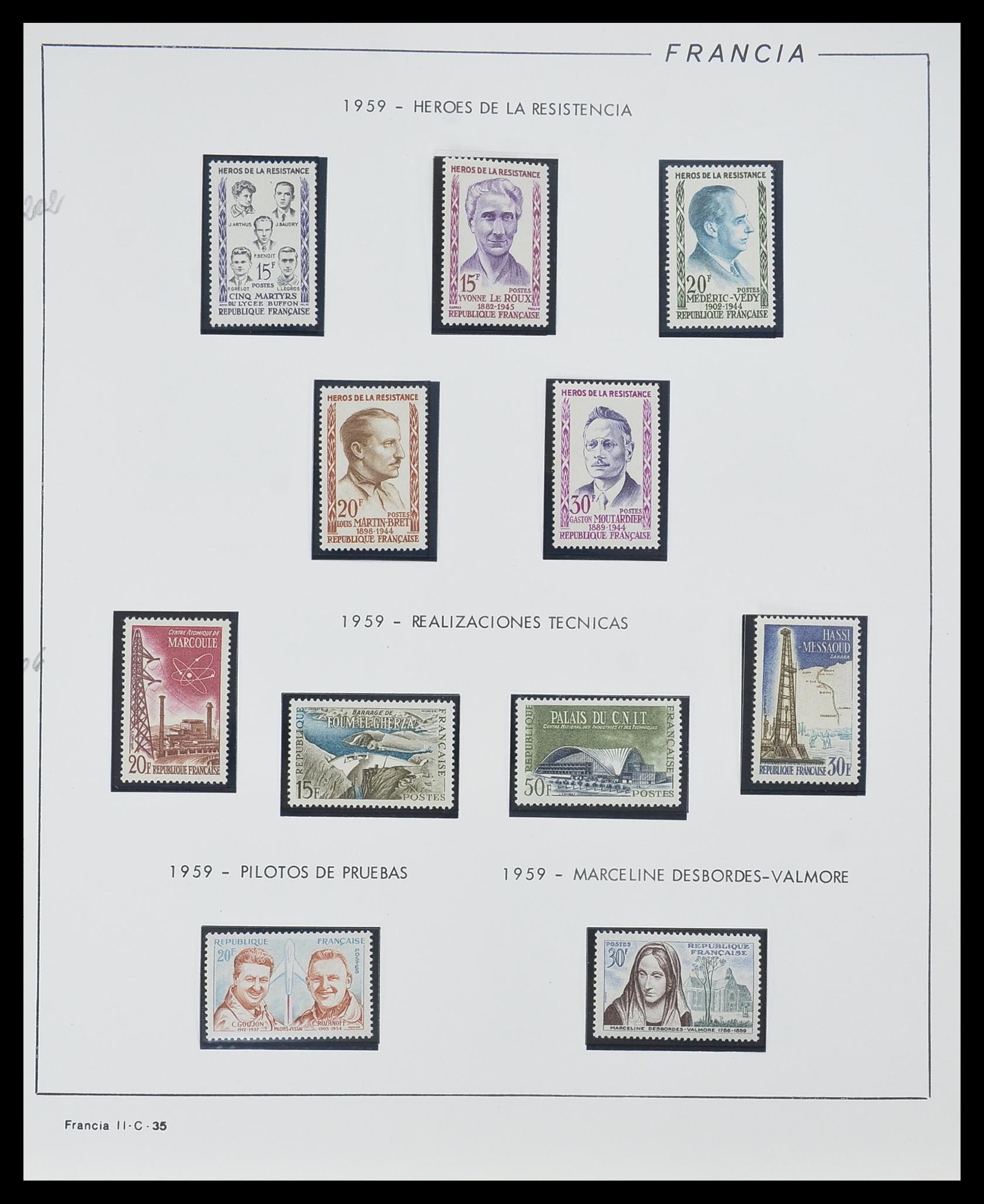 33561 035 - Stamp collection 33561 France 1949-1981.
