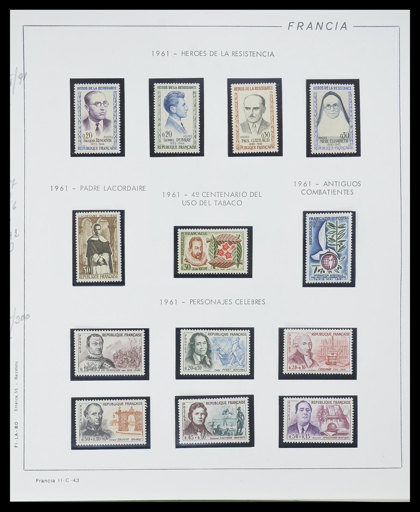 33561 043 - Stamp collection 33561 France 1949-1981.