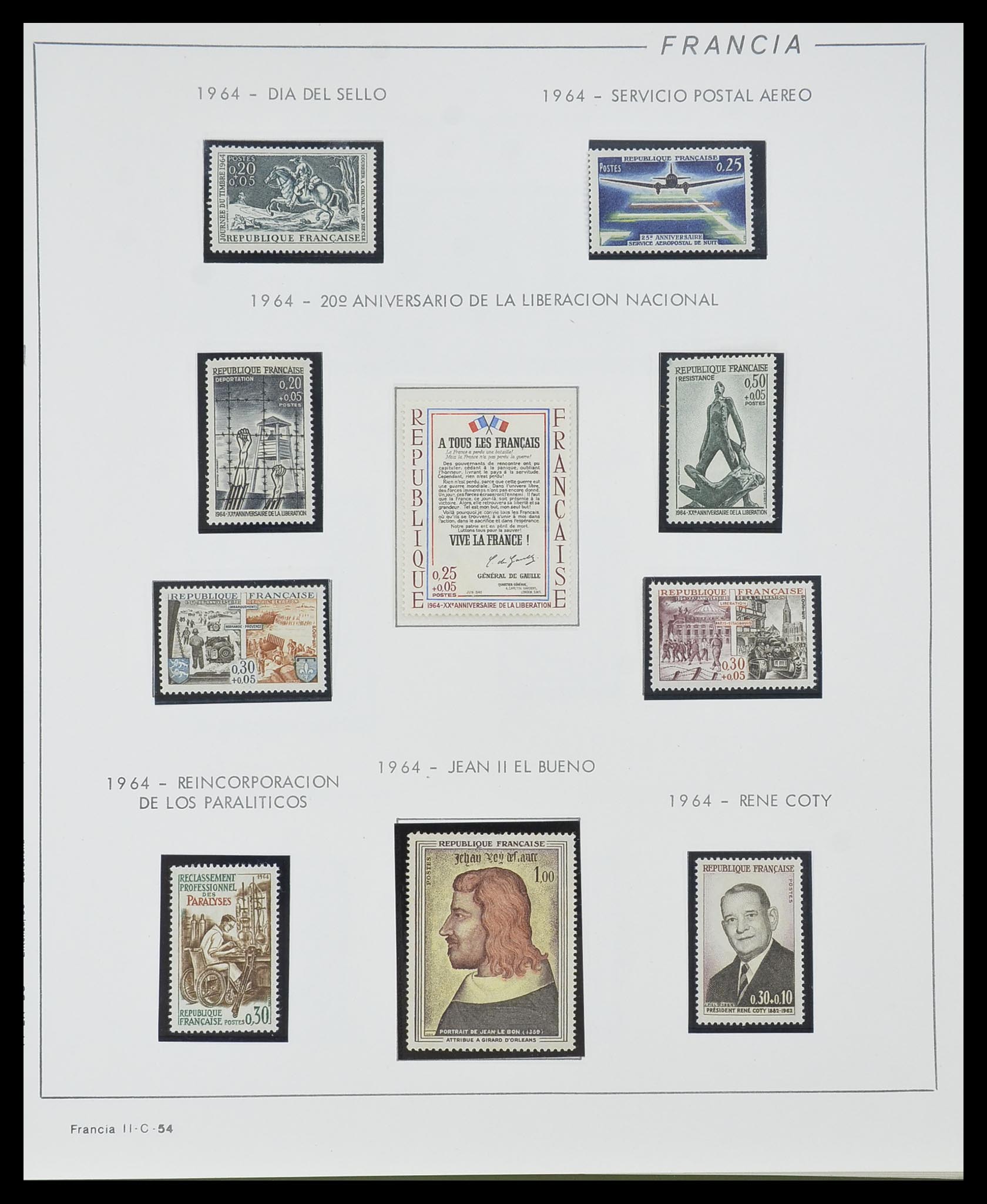 33561 054 - Stamp collection 33561 France 1949-1981.