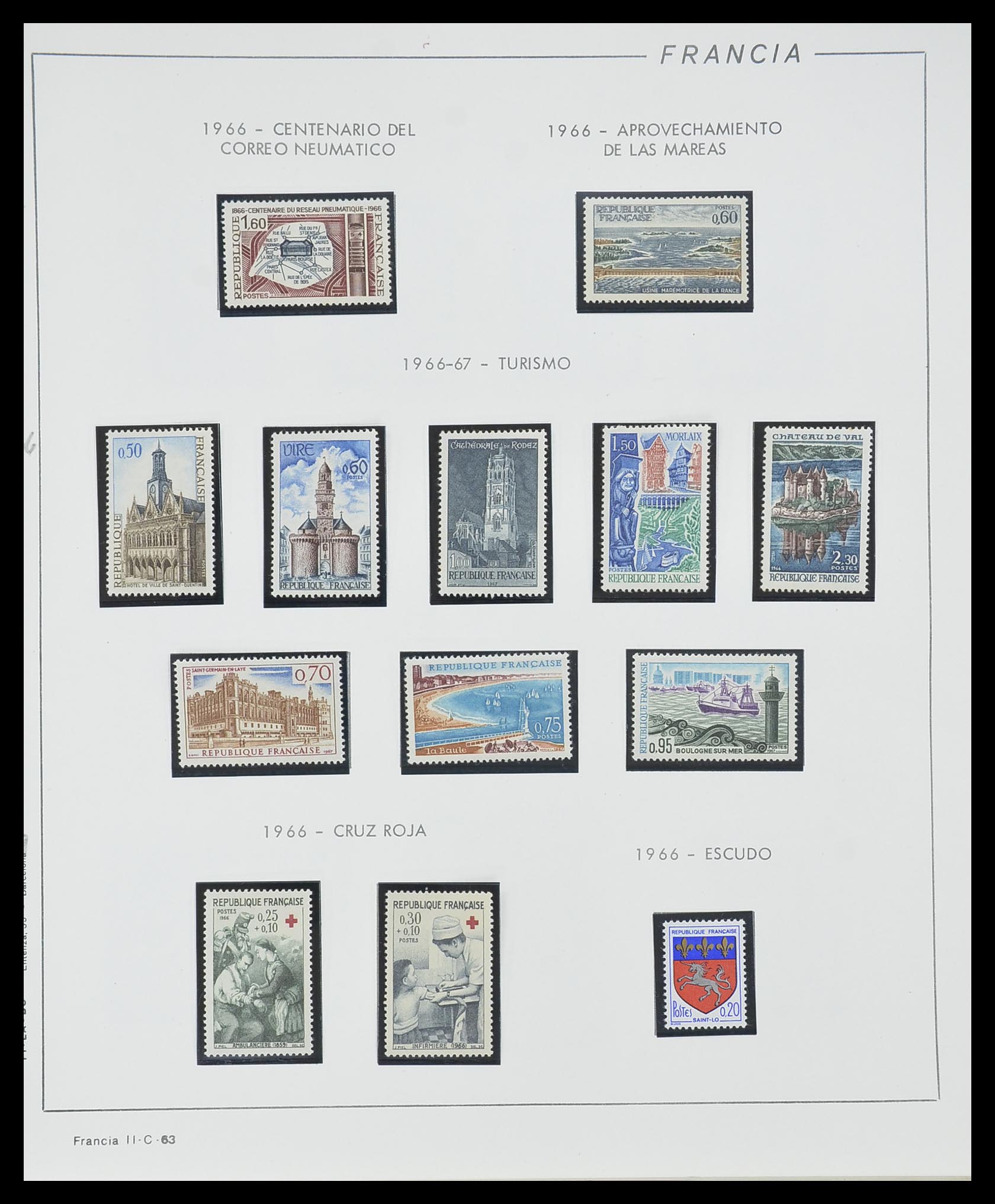 33561 063 - Stamp collection 33561 France 1949-1981.