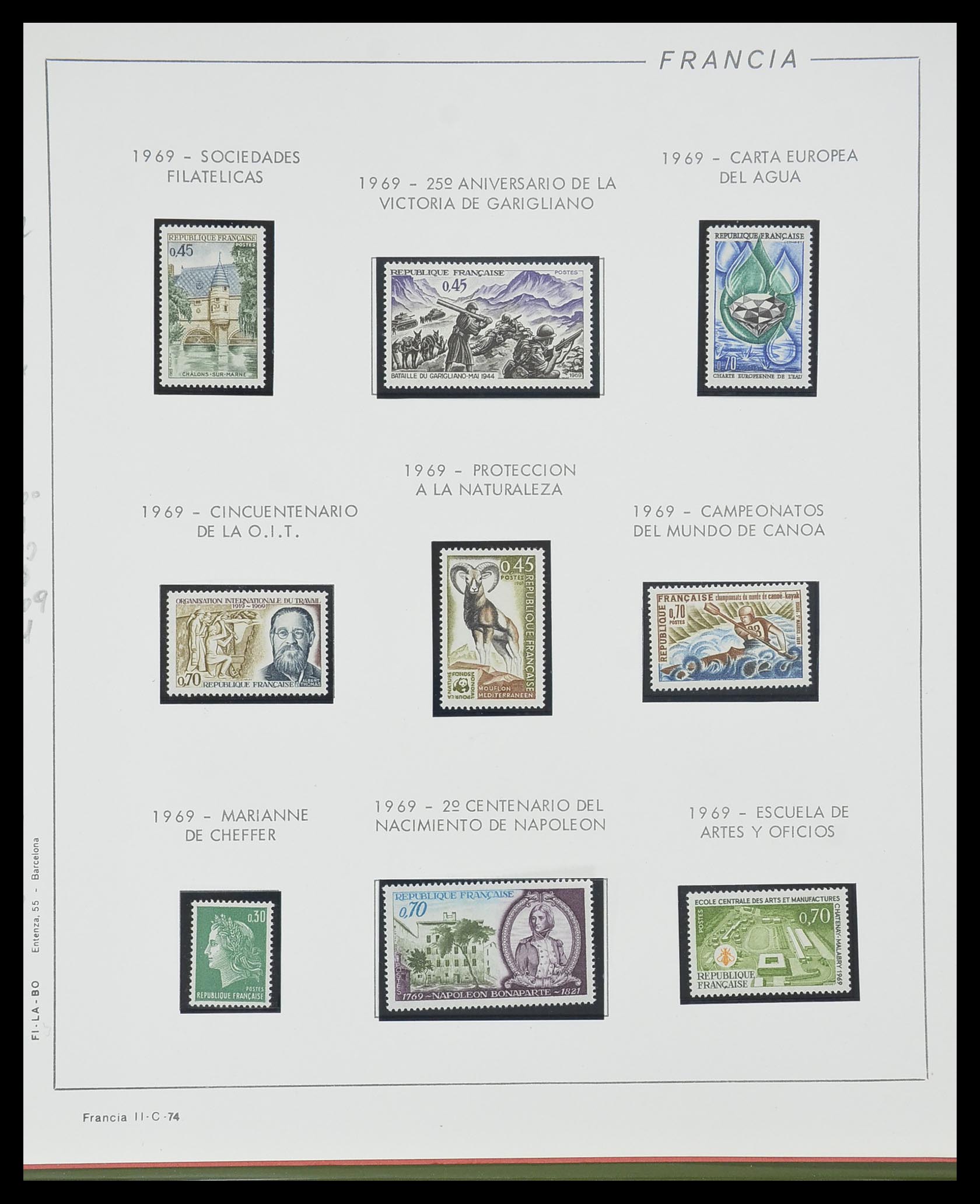 33561 074 - Stamp collection 33561 France 1949-1981.