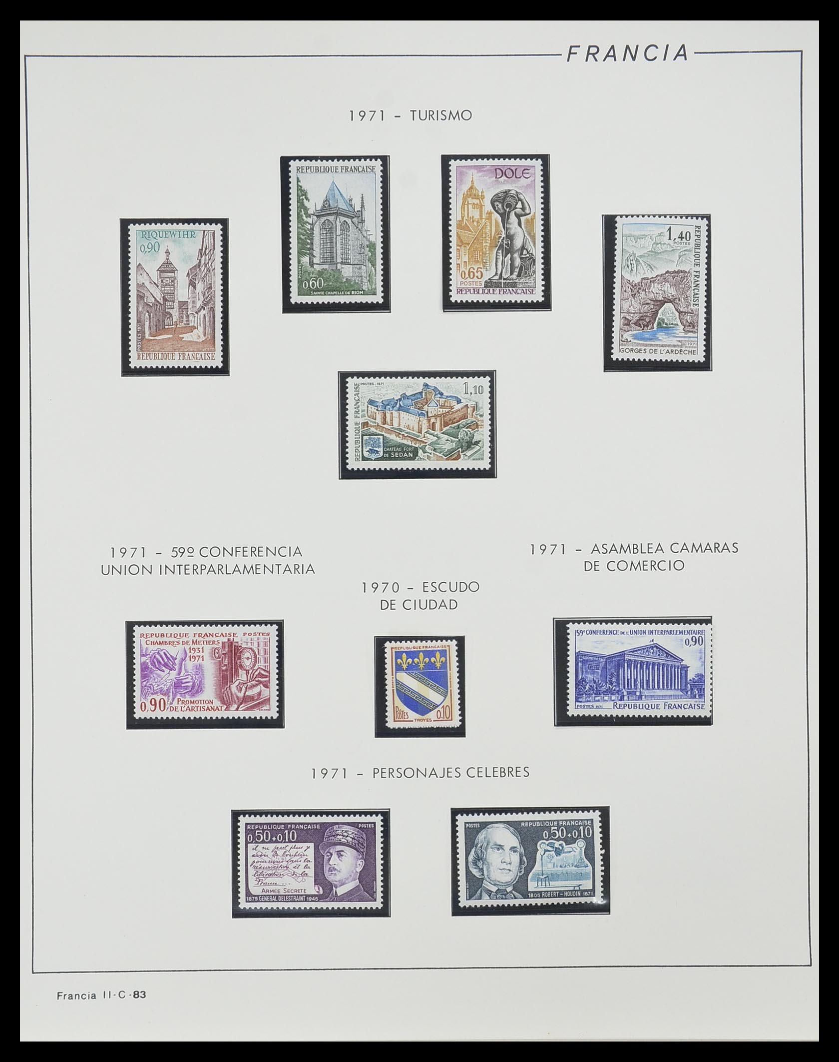 33561 083 - Stamp collection 33561 France 1949-1981.