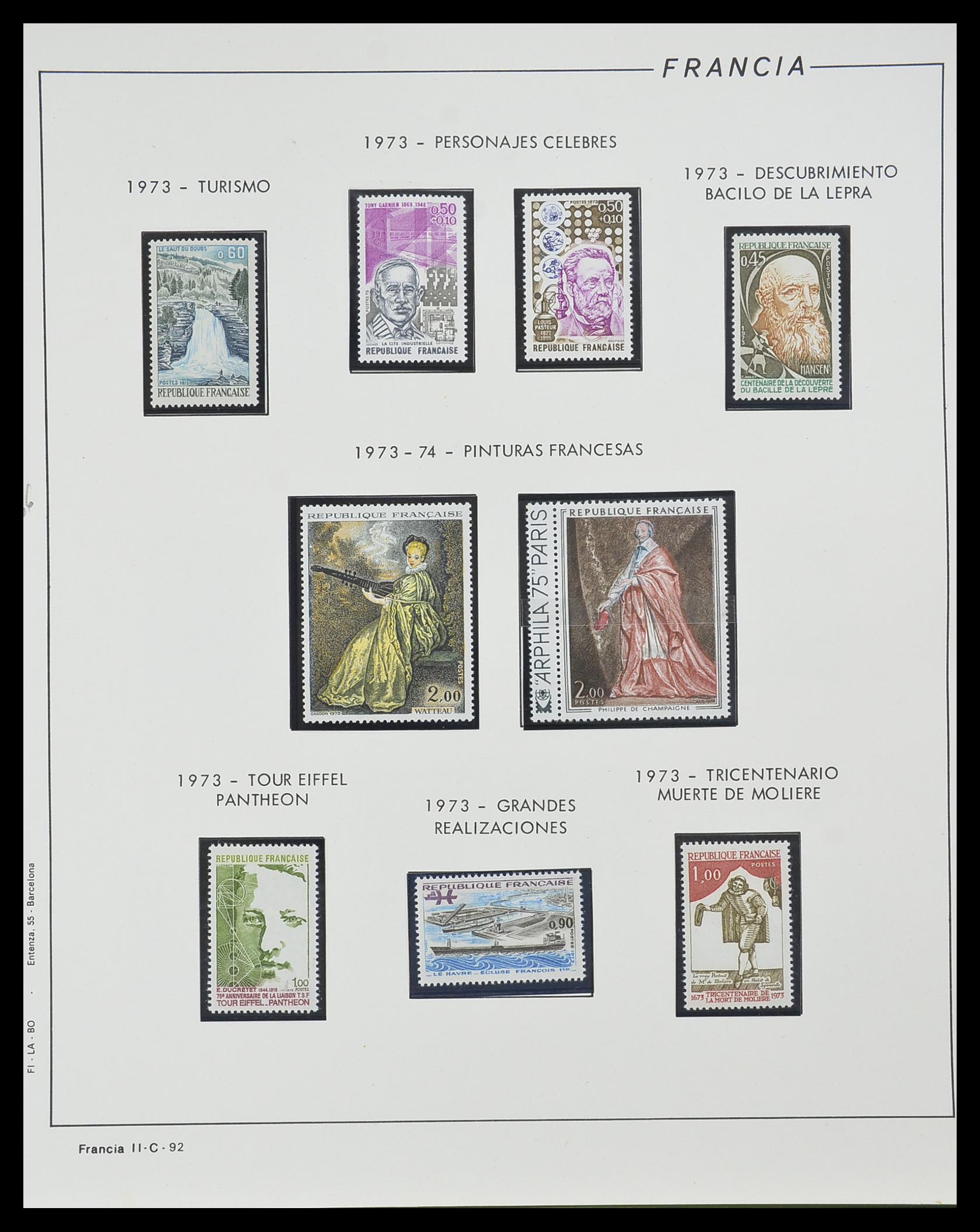 33561 092 - Stamp collection 33561 France 1949-1981.