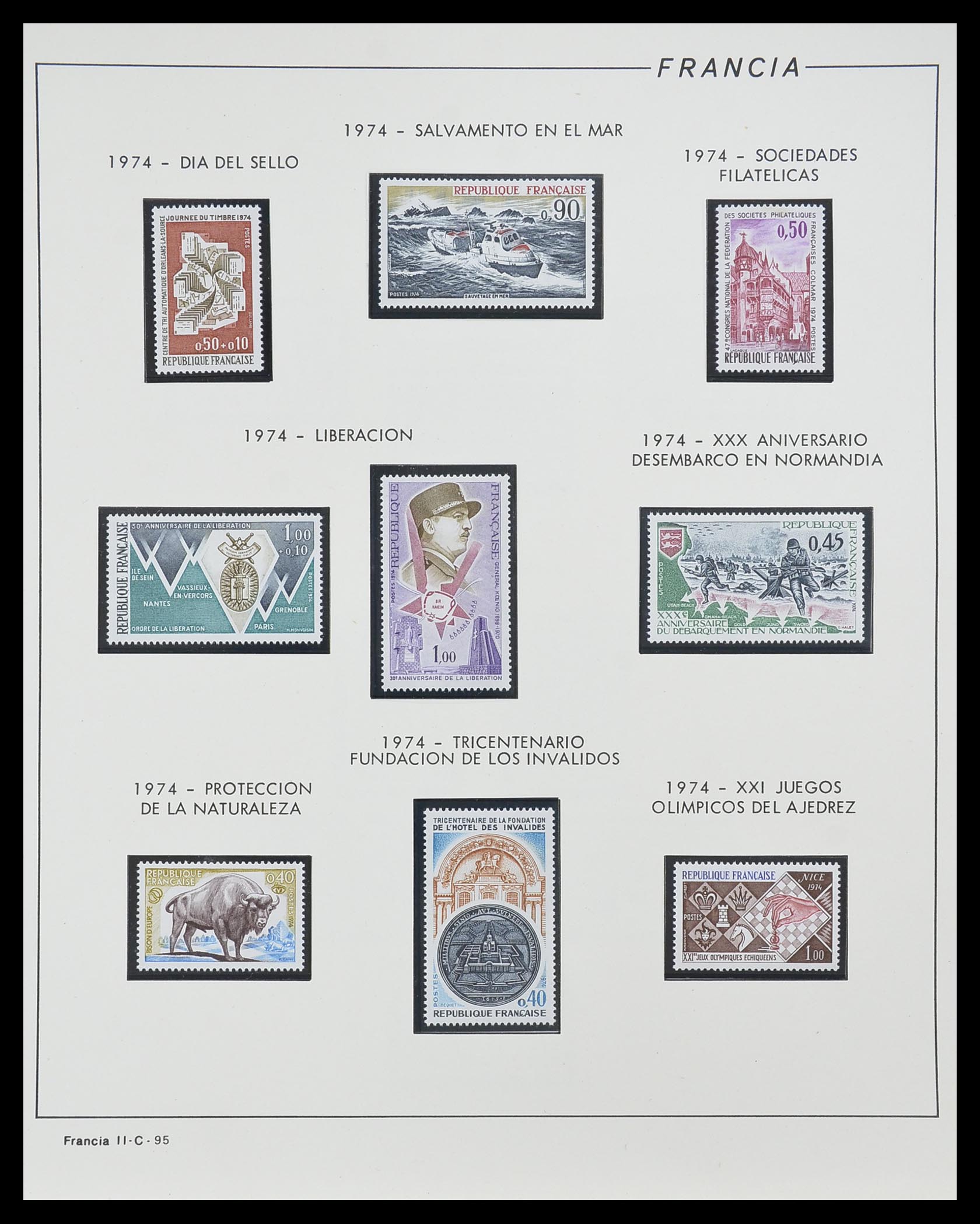 33561 095 - Stamp collection 33561 France 1949-1981.