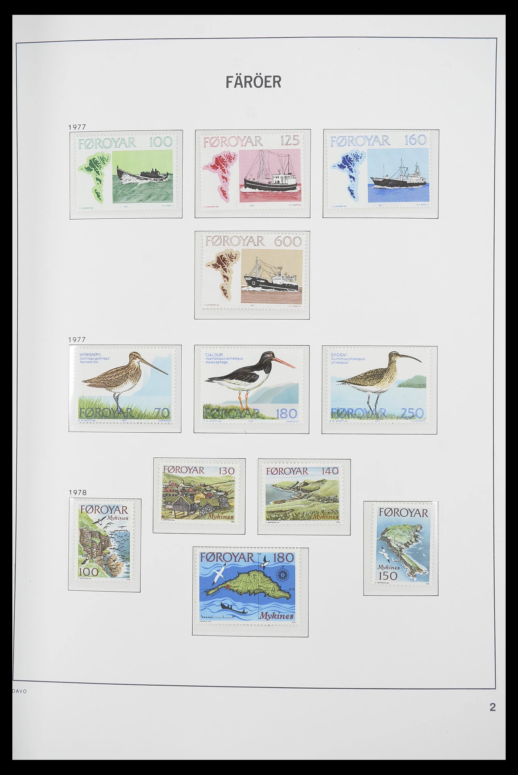 33564 002 - Postzegelverzameling 33564 Faeroer 1975-2006.