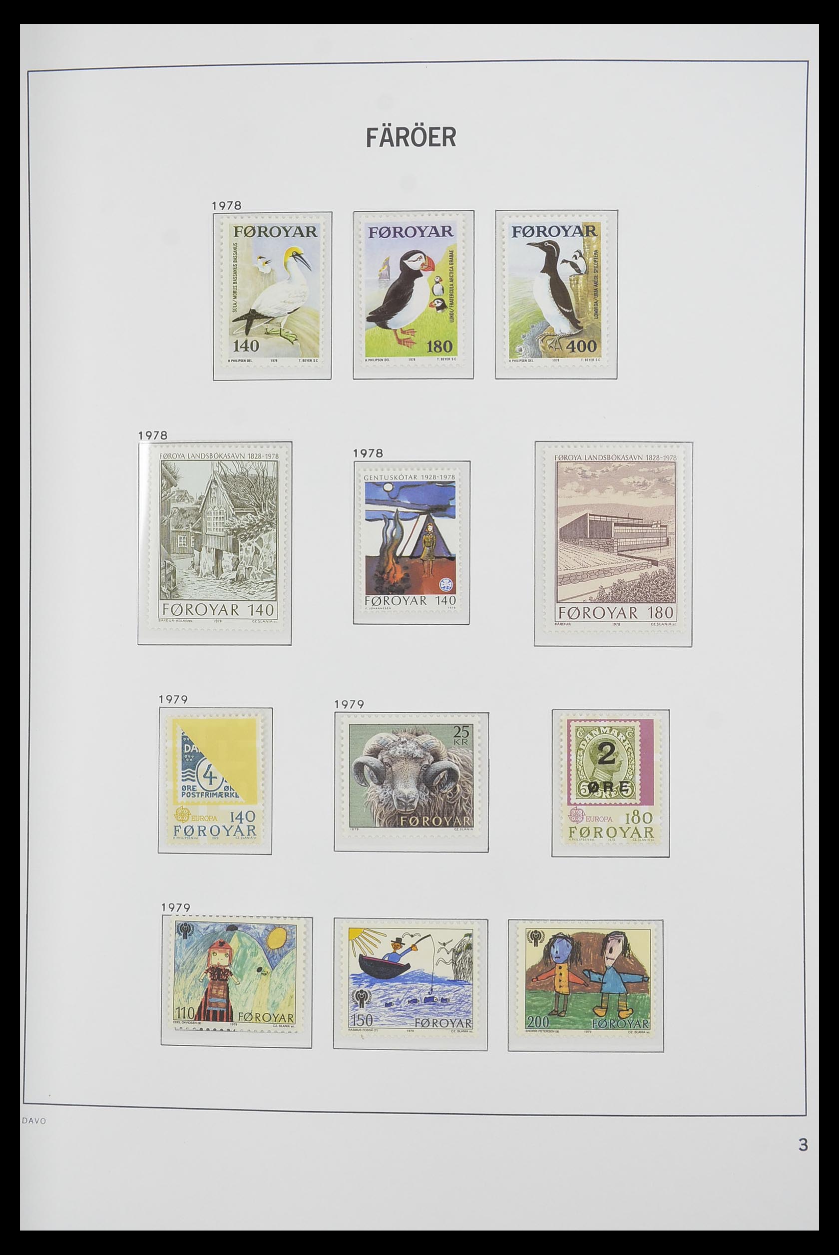 33564 003 - Postzegelverzameling 33564 Faeroer 1975-2006.