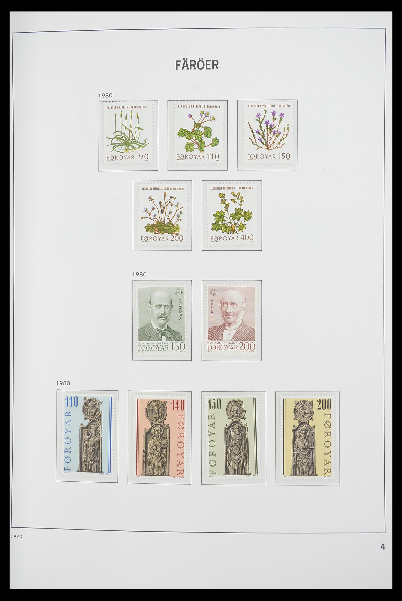 33564 004 - Postzegelverzameling 33564 Faeroer 1975-2006.