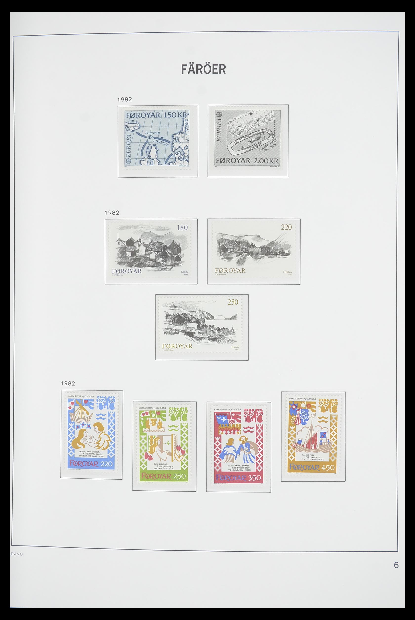 33564 006 - Postzegelverzameling 33564 Faeroer 1975-2006.