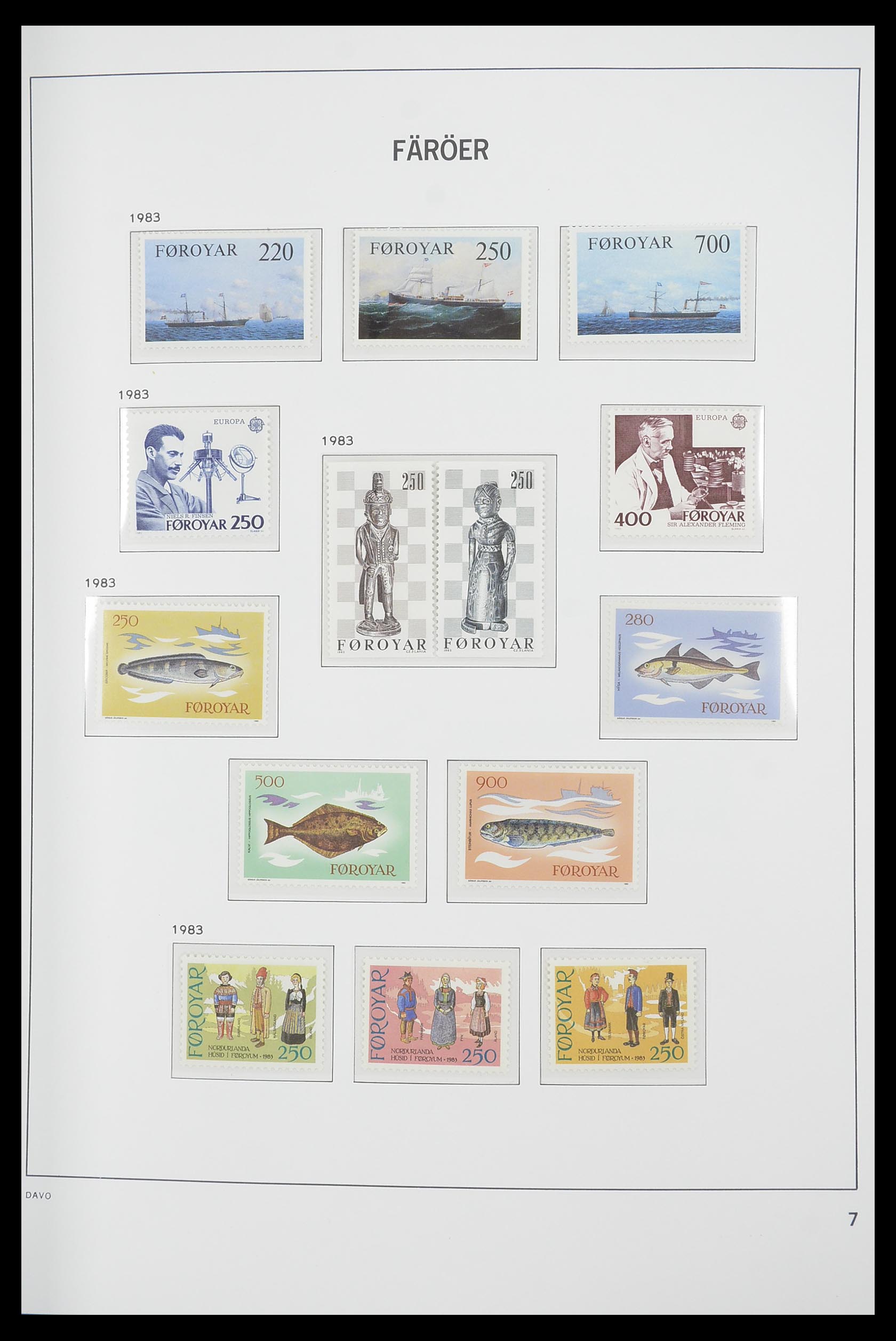 33564 007 - Postzegelverzameling 33564 Faeroer 1975-2006.