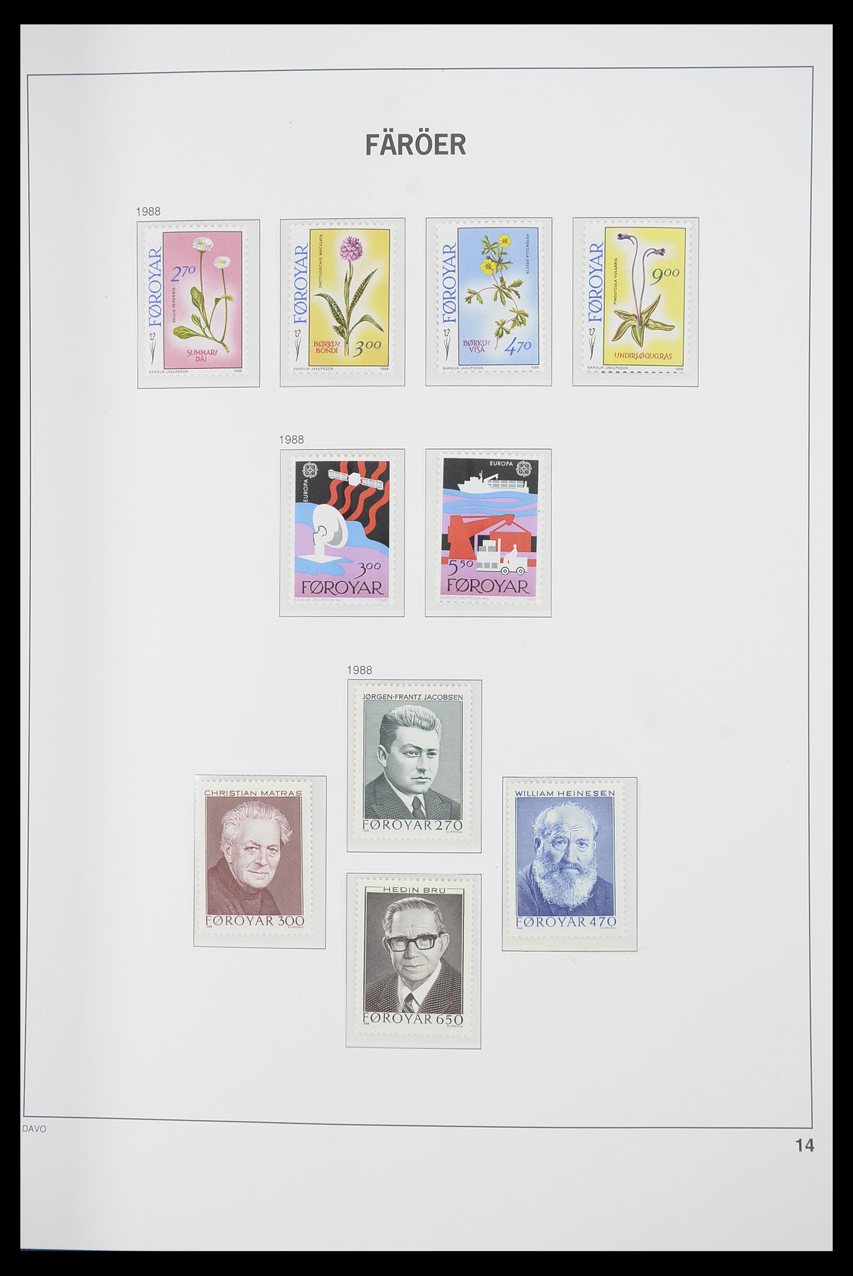 33564 014 - Postzegelverzameling 33564 Faeroer 1975-2006.