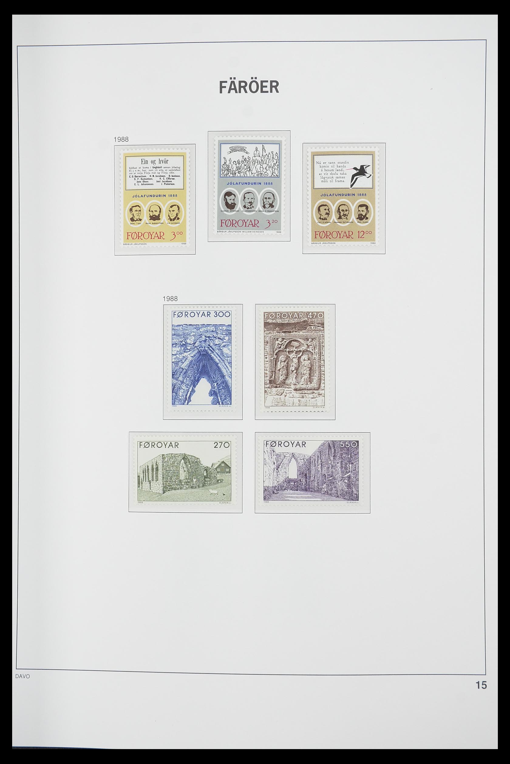 33564 015 - Postzegelverzameling 33564 Faeroer 1975-2006.
