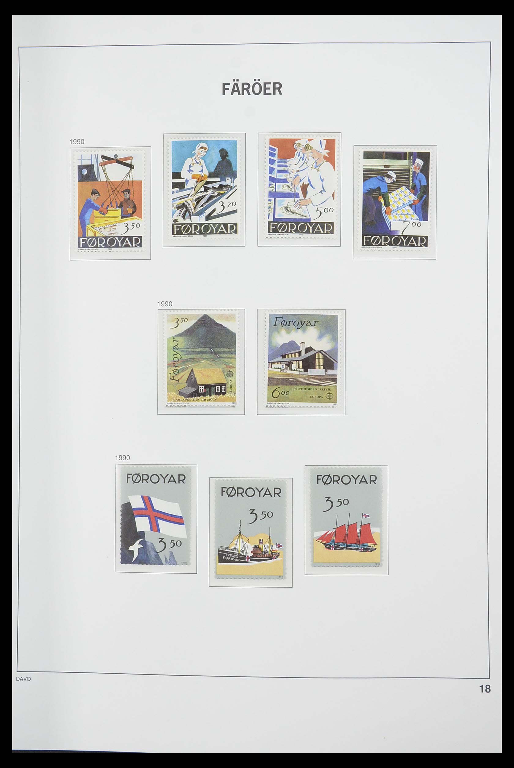 33564 018 - Postzegelverzameling 33564 Faeroer 1975-2006.