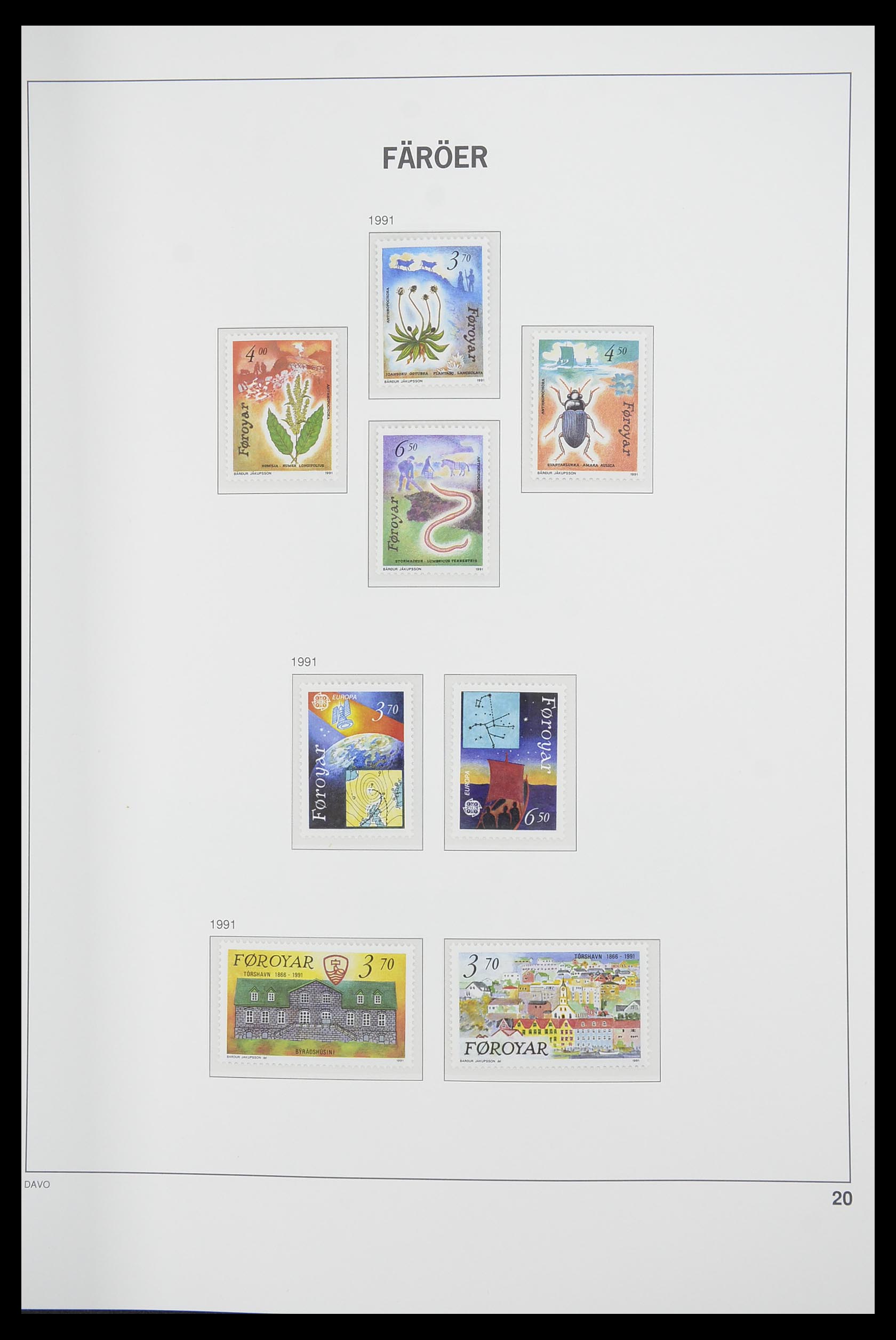 33564 020 - Postzegelverzameling 33564 Faeroer 1975-2006.