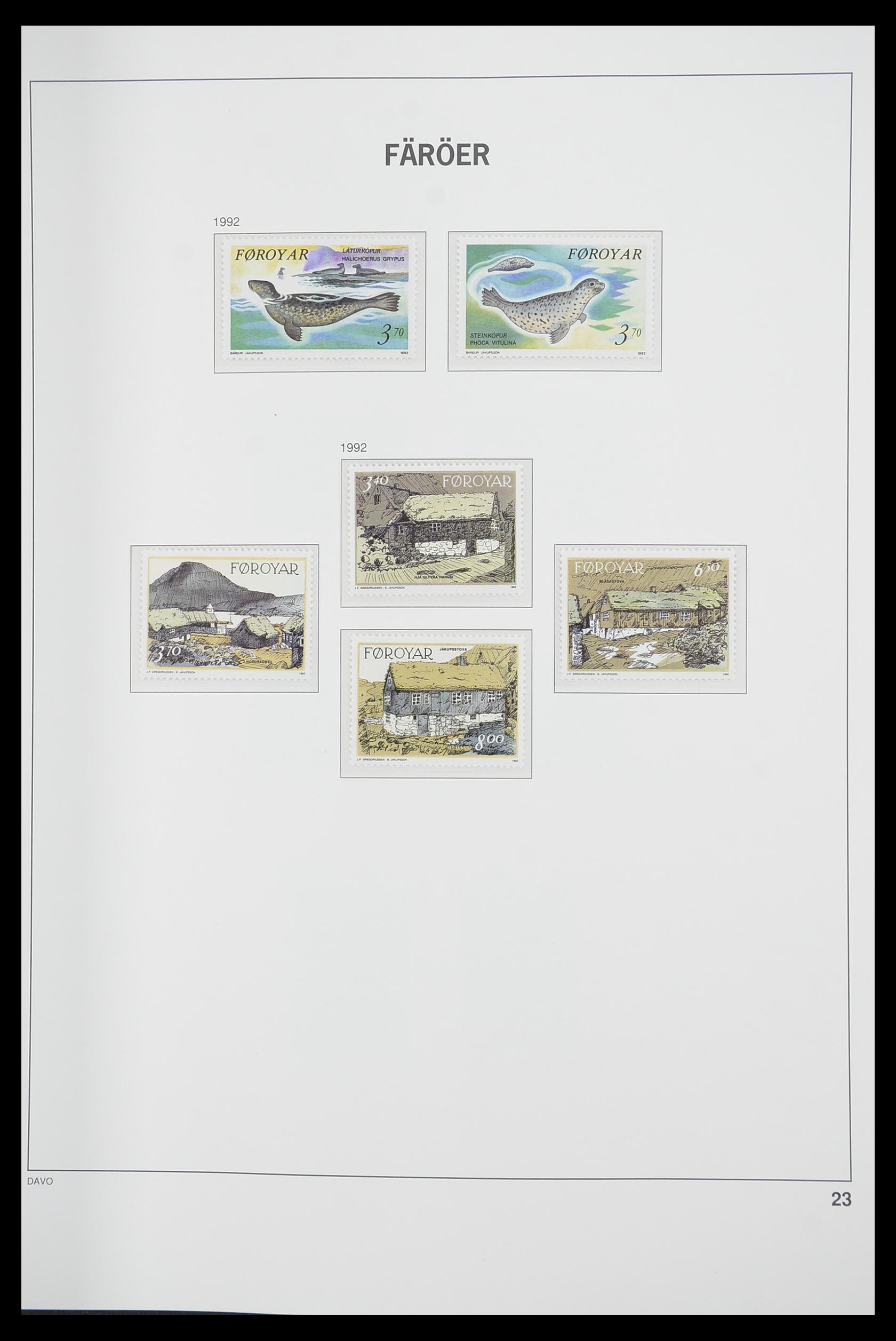 33564 023 - Postzegelverzameling 33564 Faeroer 1975-2006.