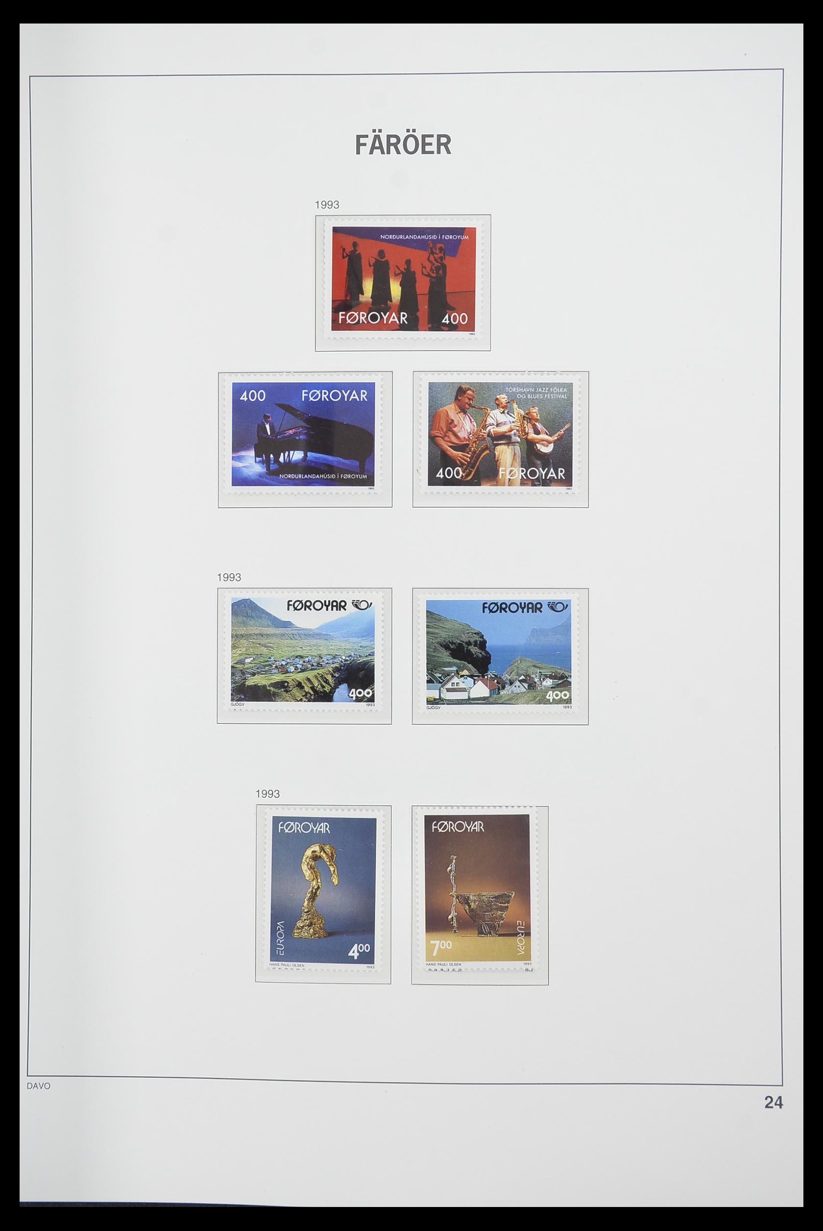 33564 024 - Postzegelverzameling 33564 Faeroer 1975-2006.
