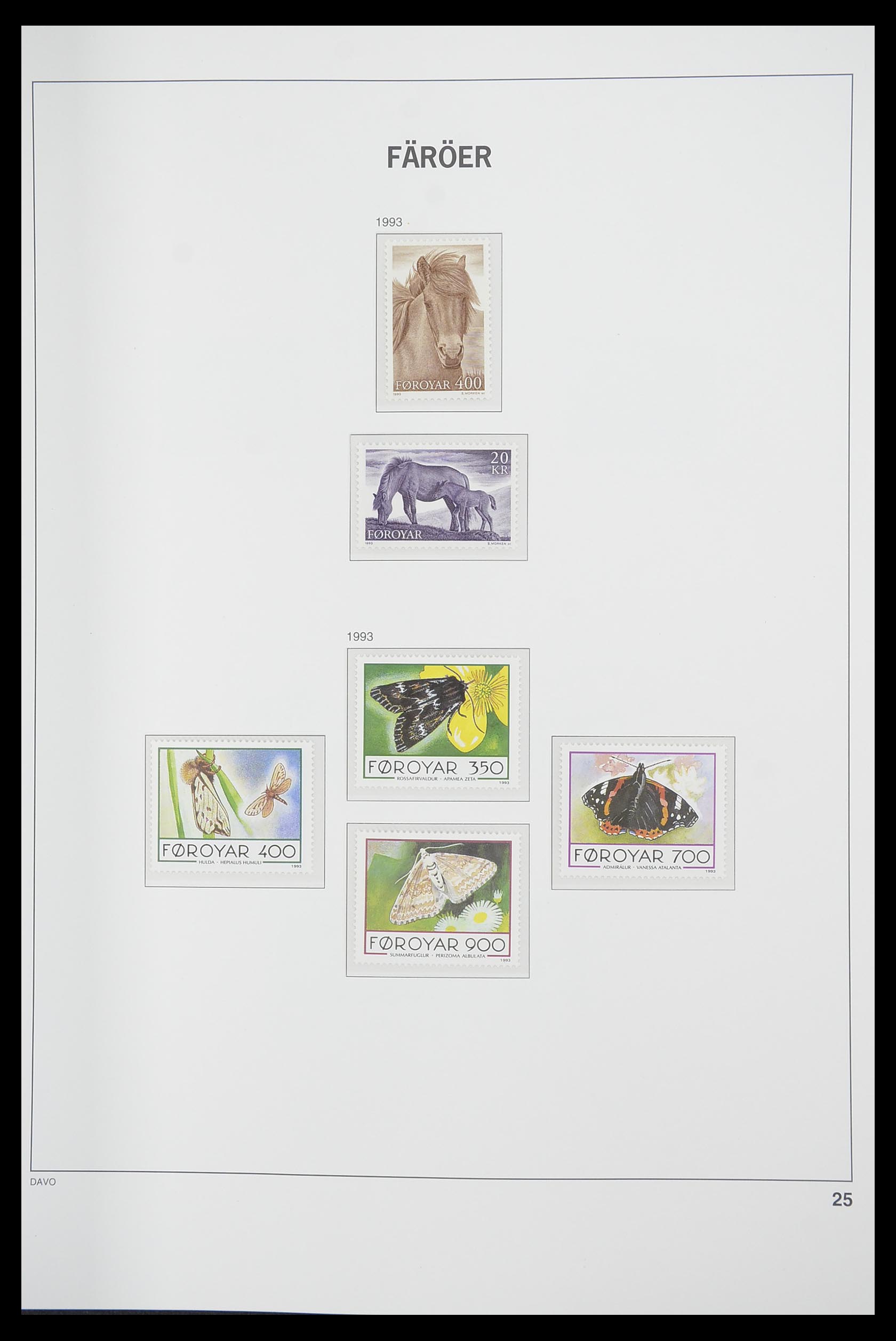 33564 025 - Postzegelverzameling 33564 Faeroer 1975-2006.