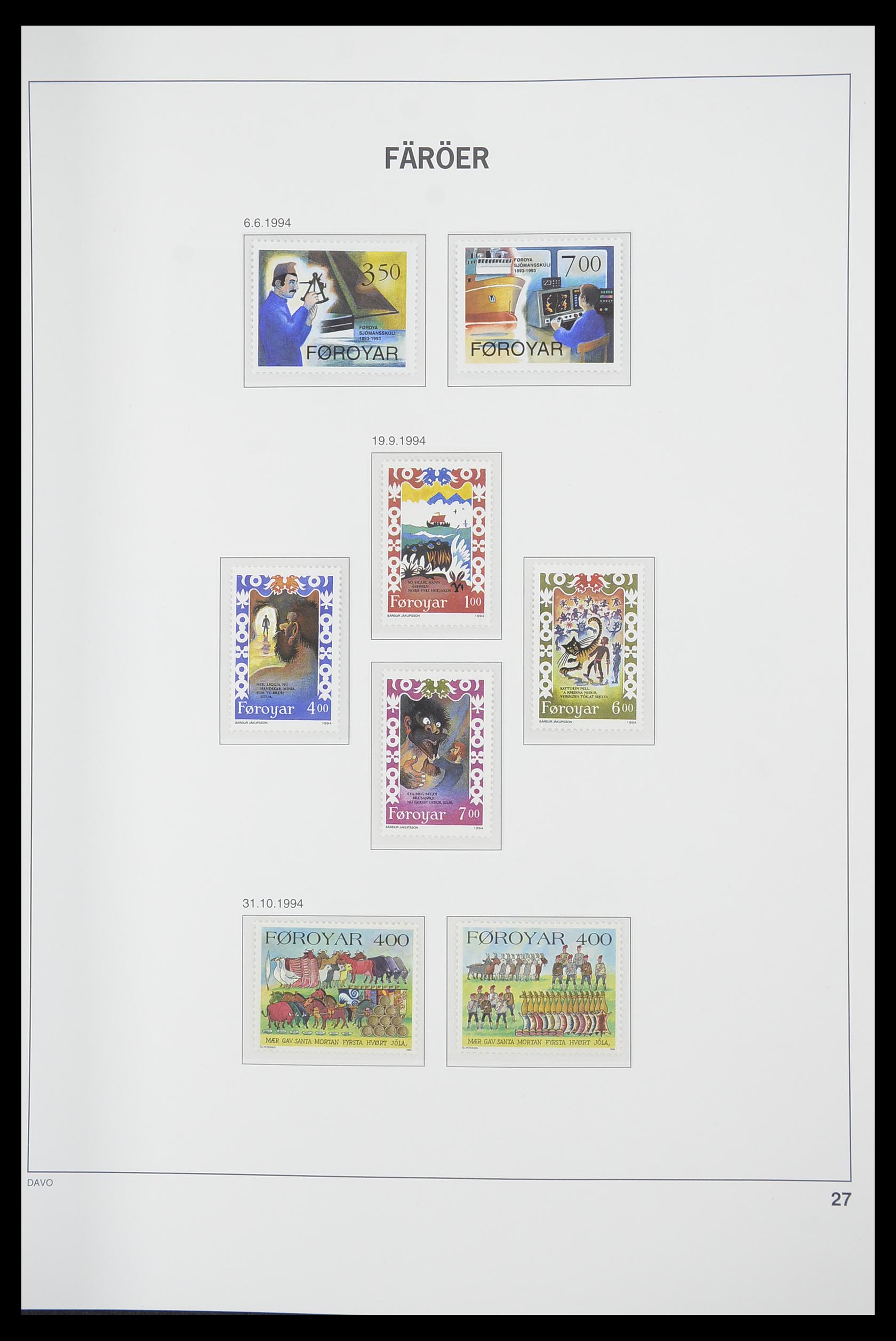 33564 027 - Postzegelverzameling 33564 Faeroer 1975-2006.