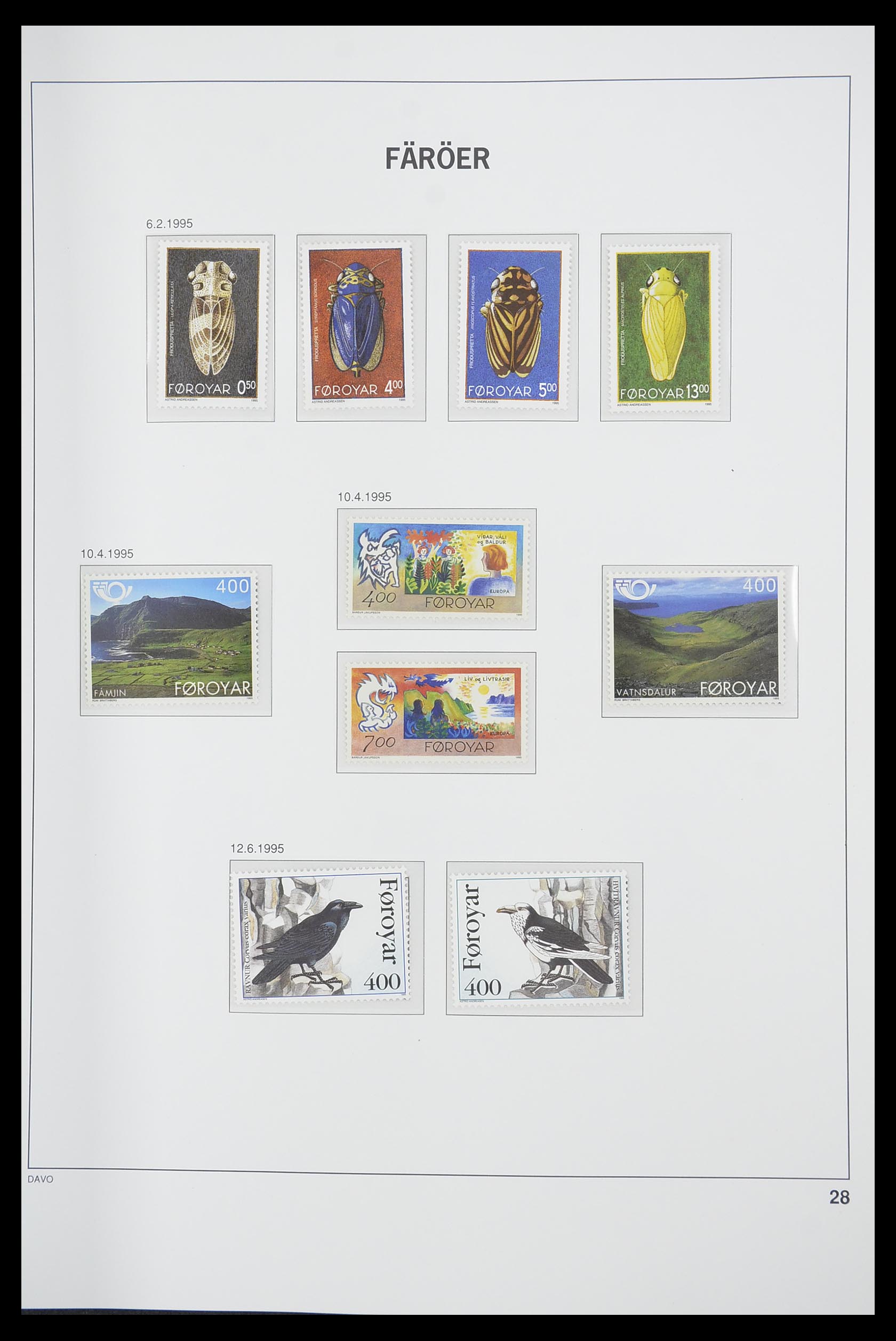 33564 028 - Postzegelverzameling 33564 Faeroer 1975-2006.