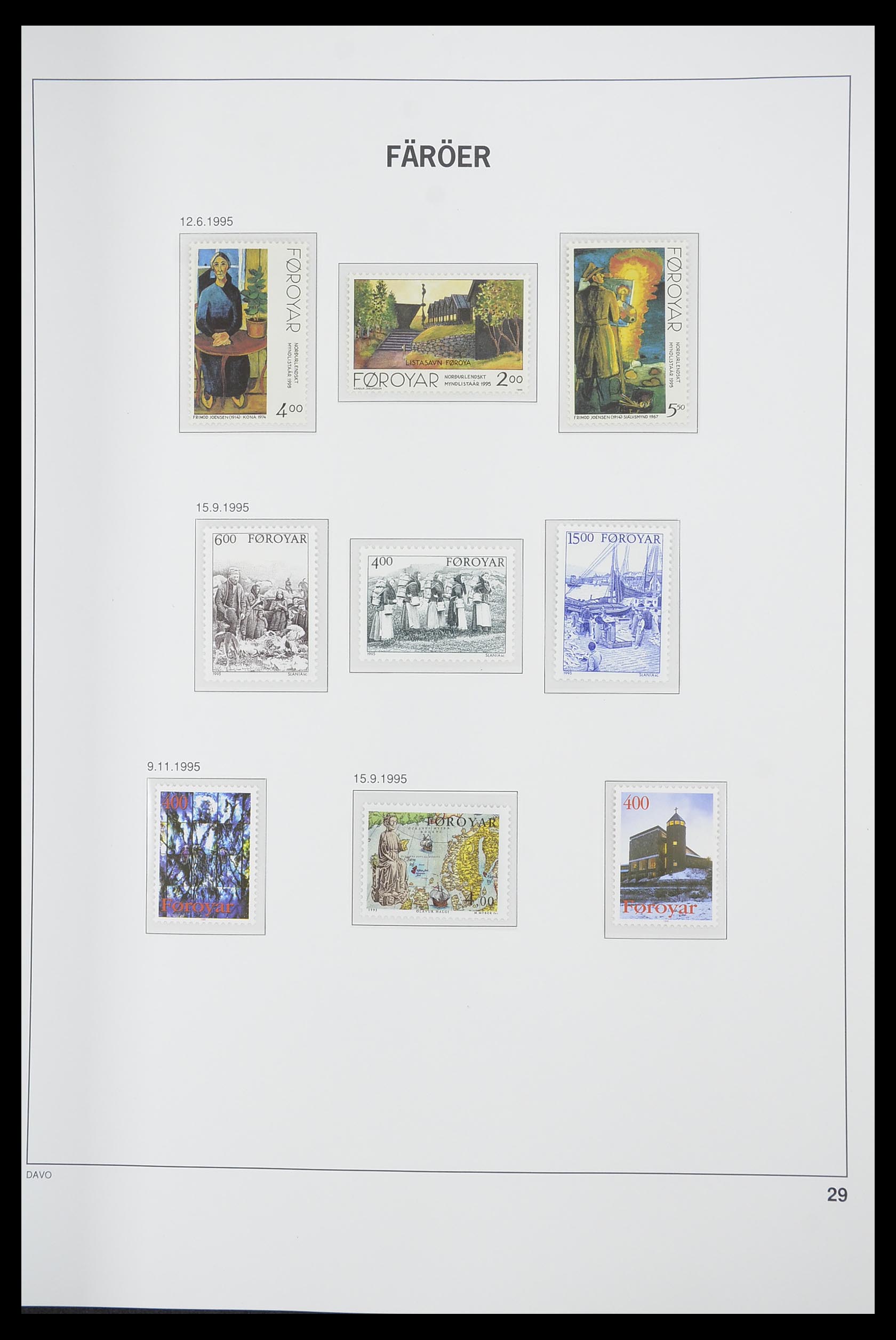 33564 029 - Postzegelverzameling 33564 Faeroer 1975-2006.