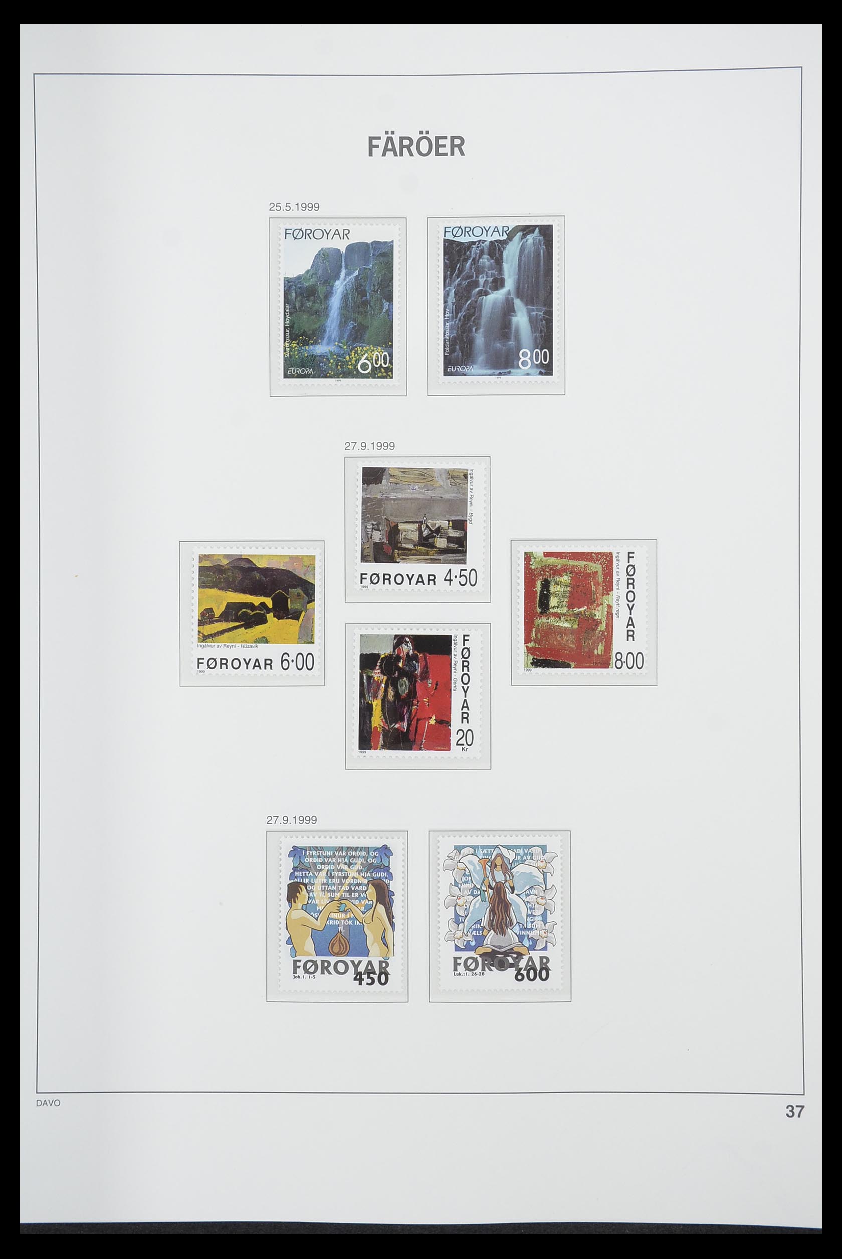 33564 037 - Postzegelverzameling 33564 Faeroer 1975-2006.