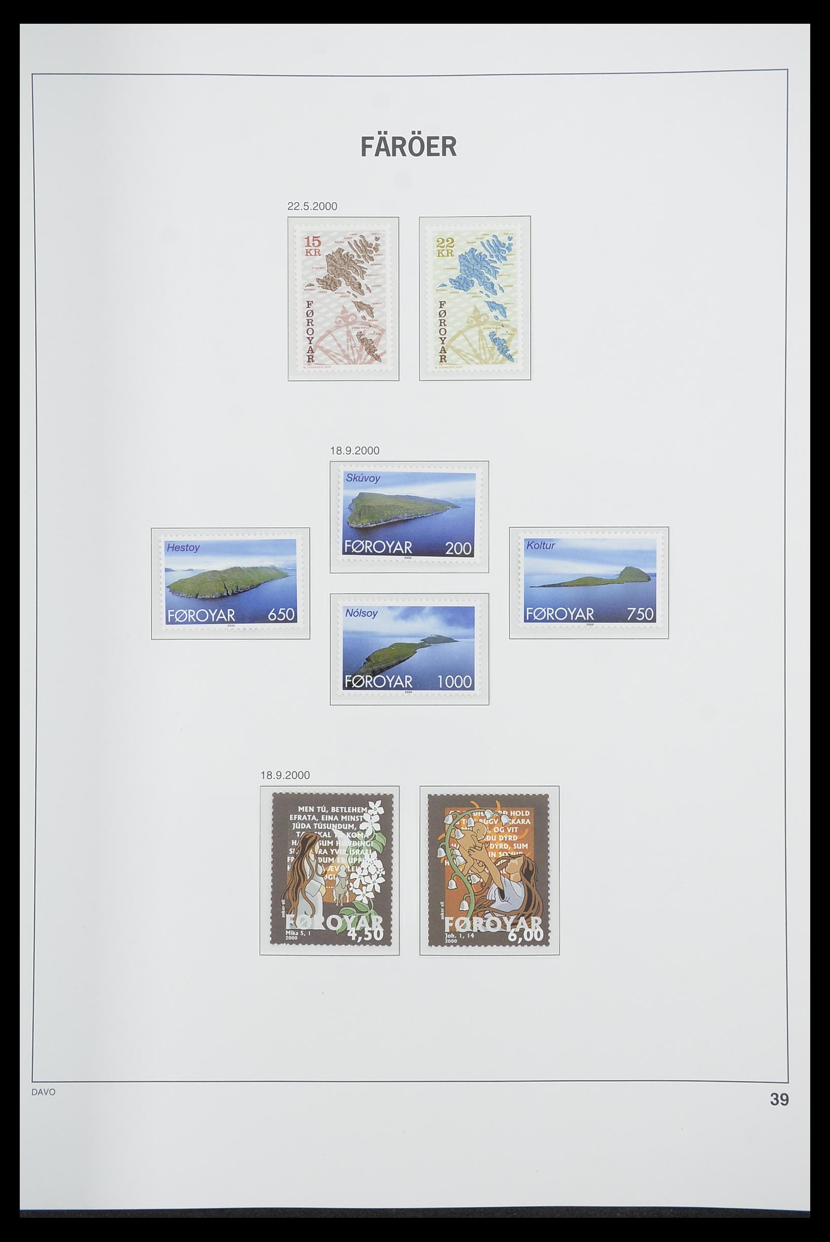 33564 038 - Postzegelverzameling 33564 Faeroer 1975-2006.