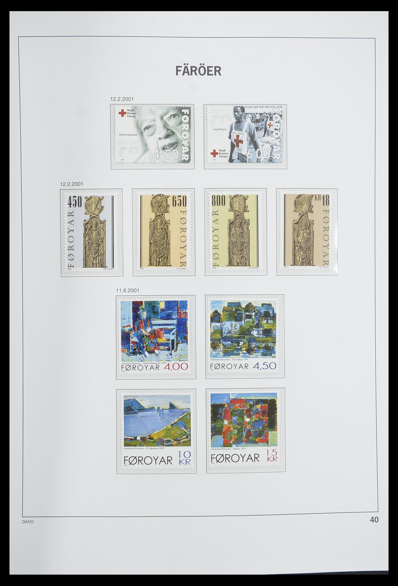33564 040 - Postzegelverzameling 33564 Faeroer 1975-2006.