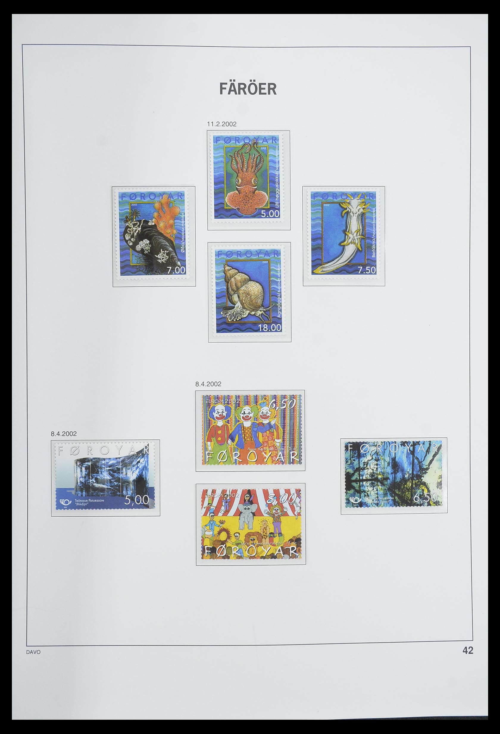 33564 042 - Postzegelverzameling 33564 Faeroer 1975-2006.