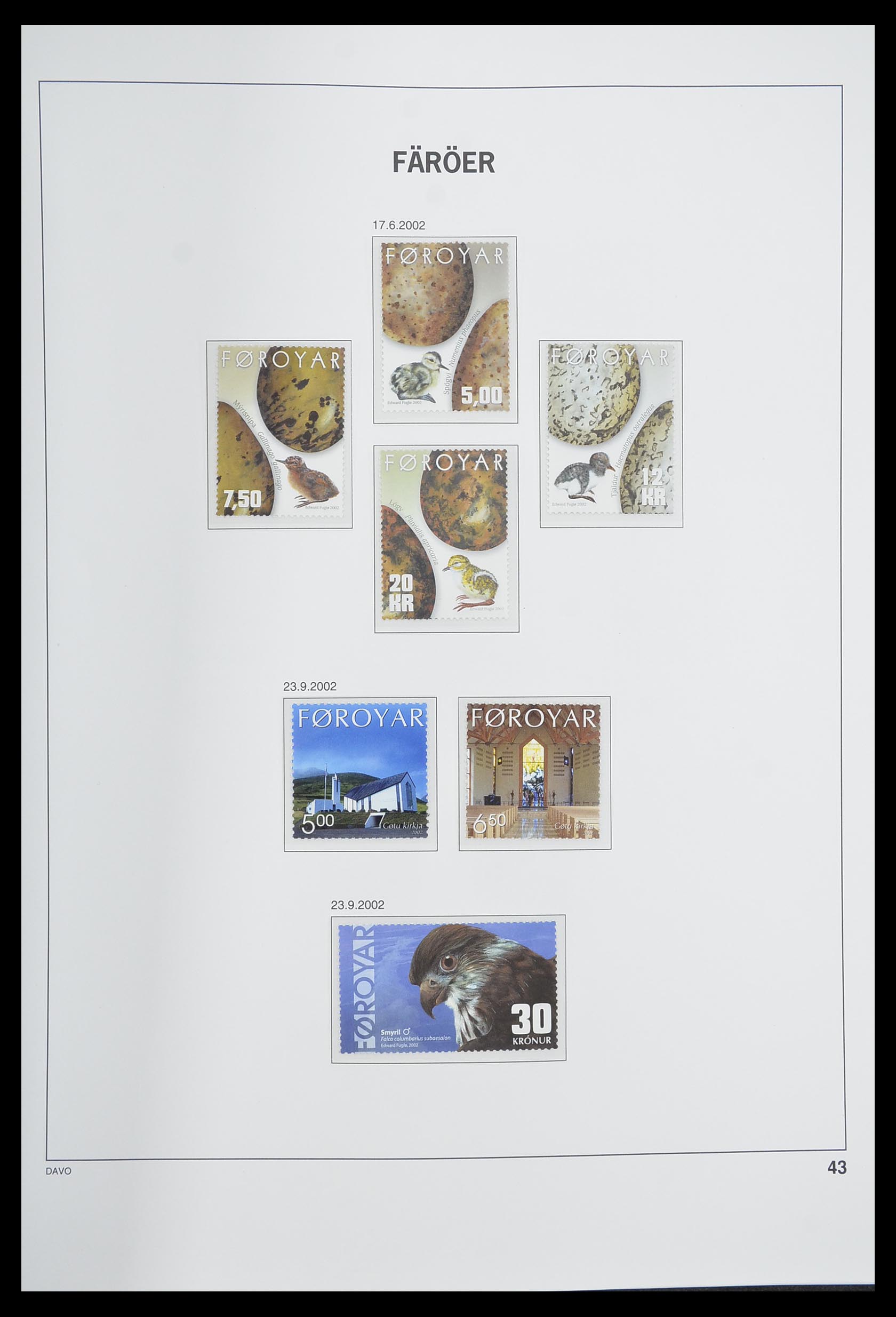 33564 043 - Postzegelverzameling 33564 Faeroer 1975-2006.