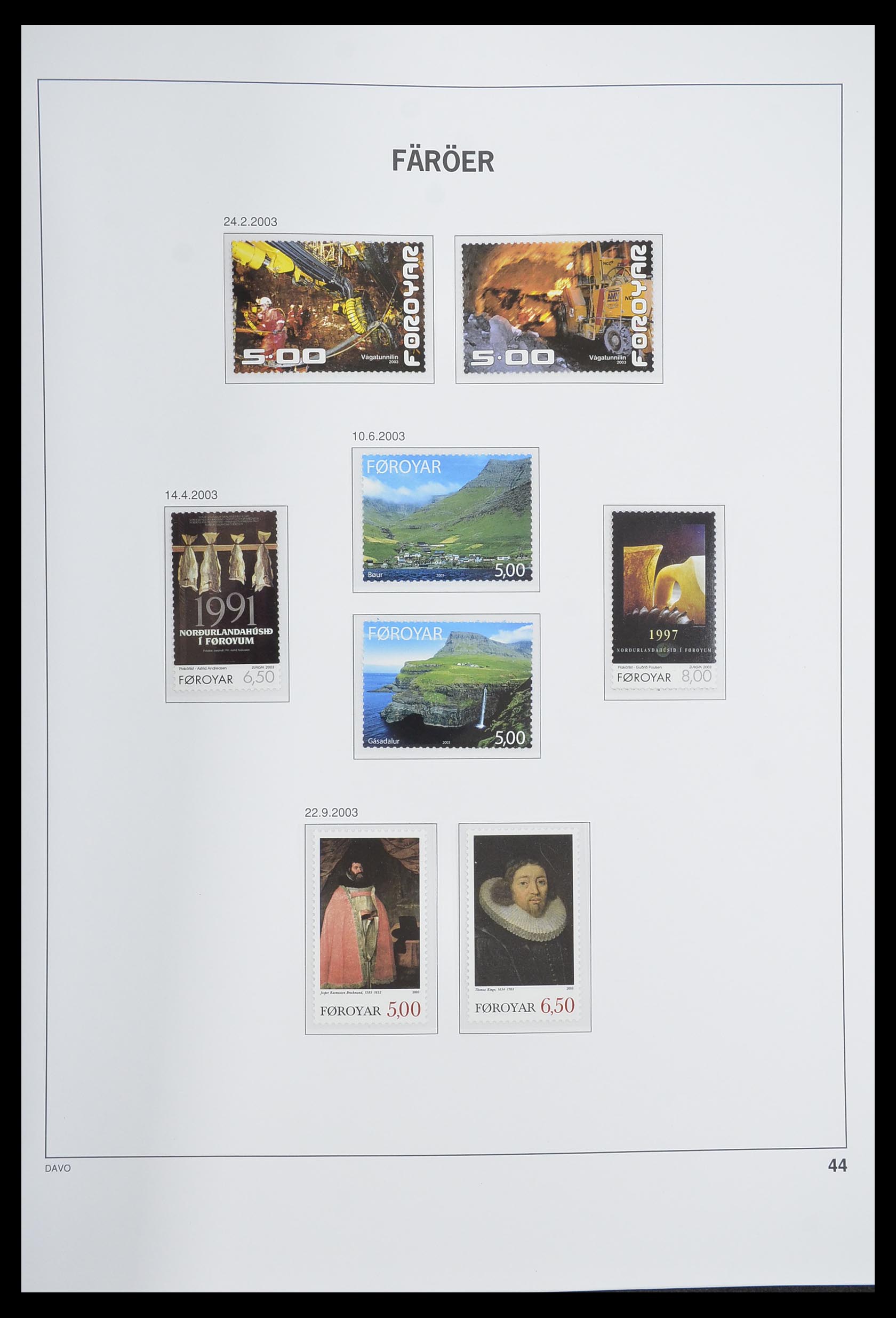 33564 044 - Postzegelverzameling 33564 Faeroer 1975-2006.