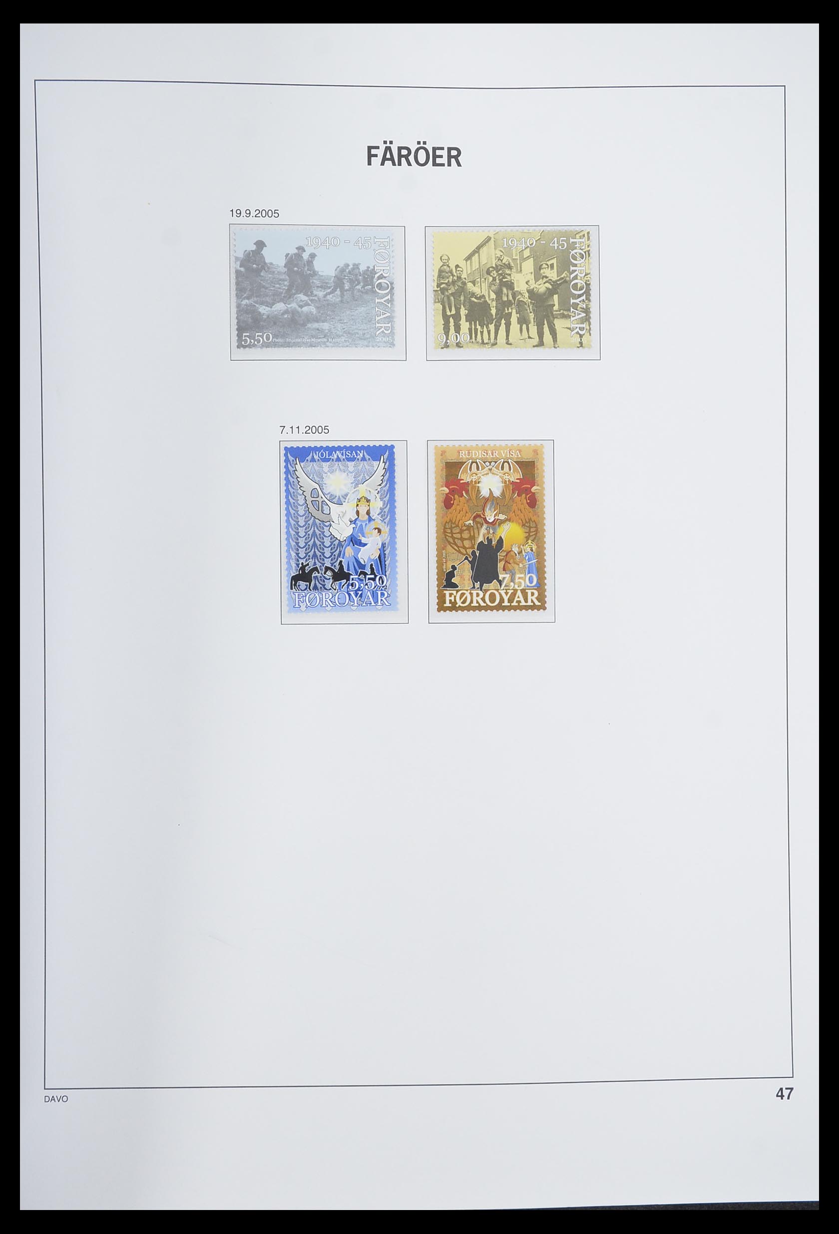 33564 047 - Postzegelverzameling 33564 Faeroer 1975-2006.