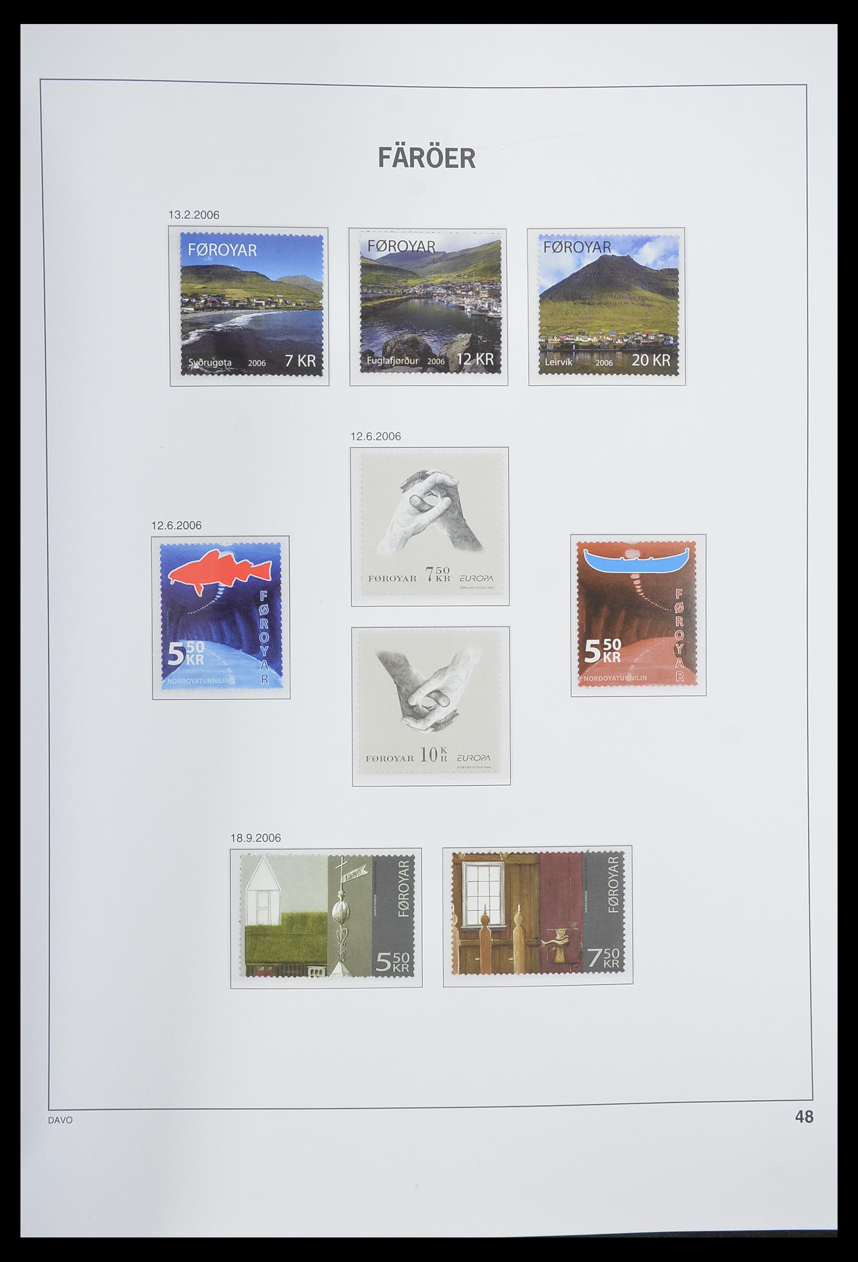 33564 048 - Postzegelverzameling 33564 Faeroer 1975-2006.