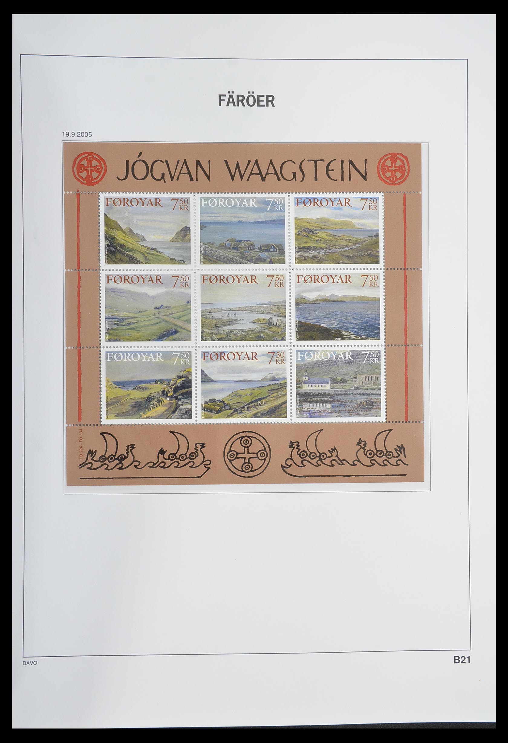 33564 069 - Postzegelverzameling 33564 Faeroer 1975-2006.