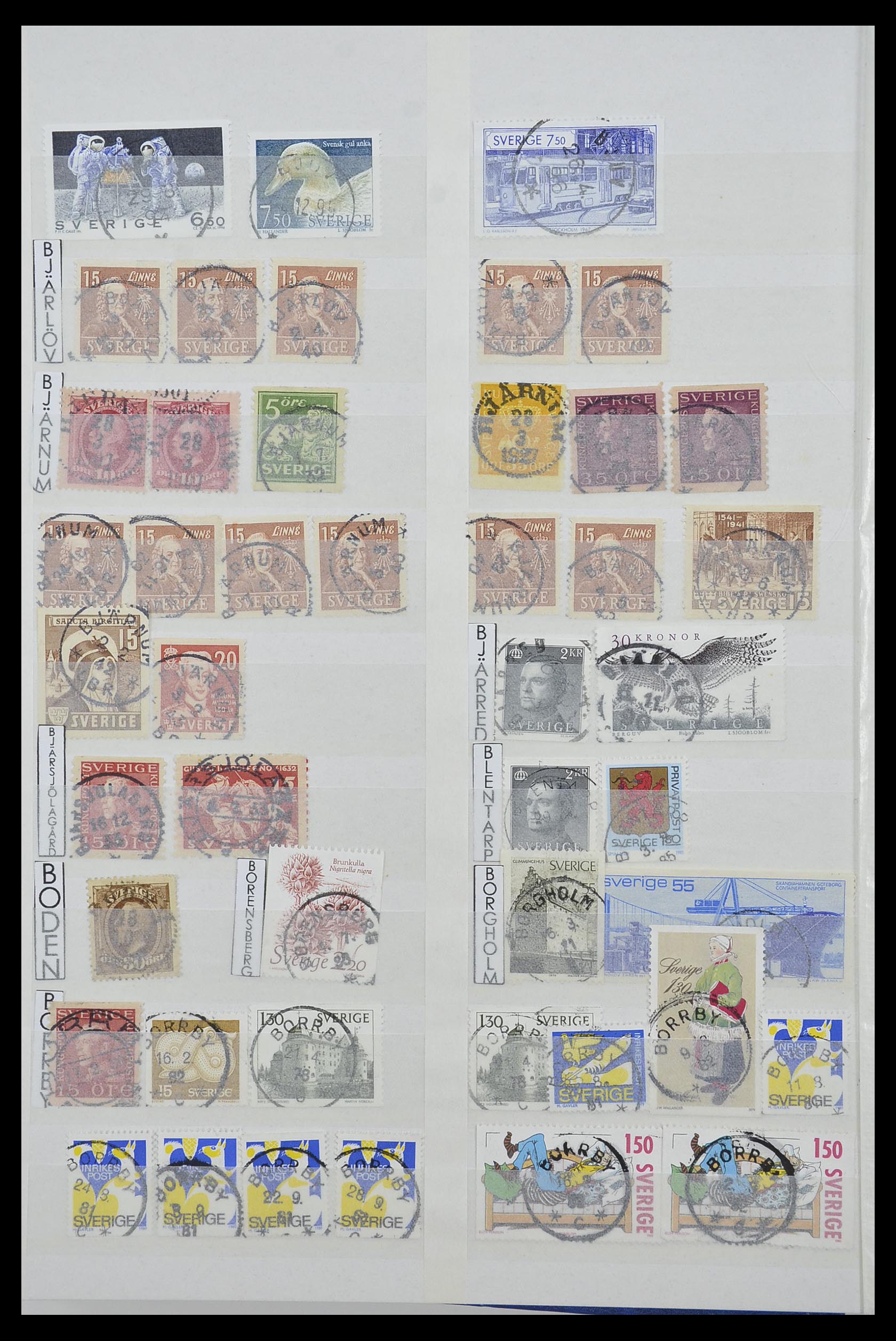 33566 004 - Postzegelverzameling 33566 Zweden stempels vanaf 1886.