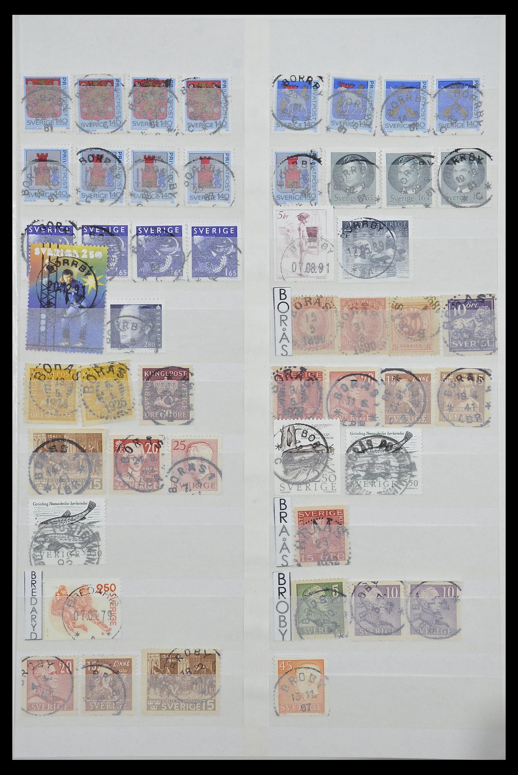 33566 005 - Postzegelverzameling 33566 Zweden stempels vanaf 1886.
