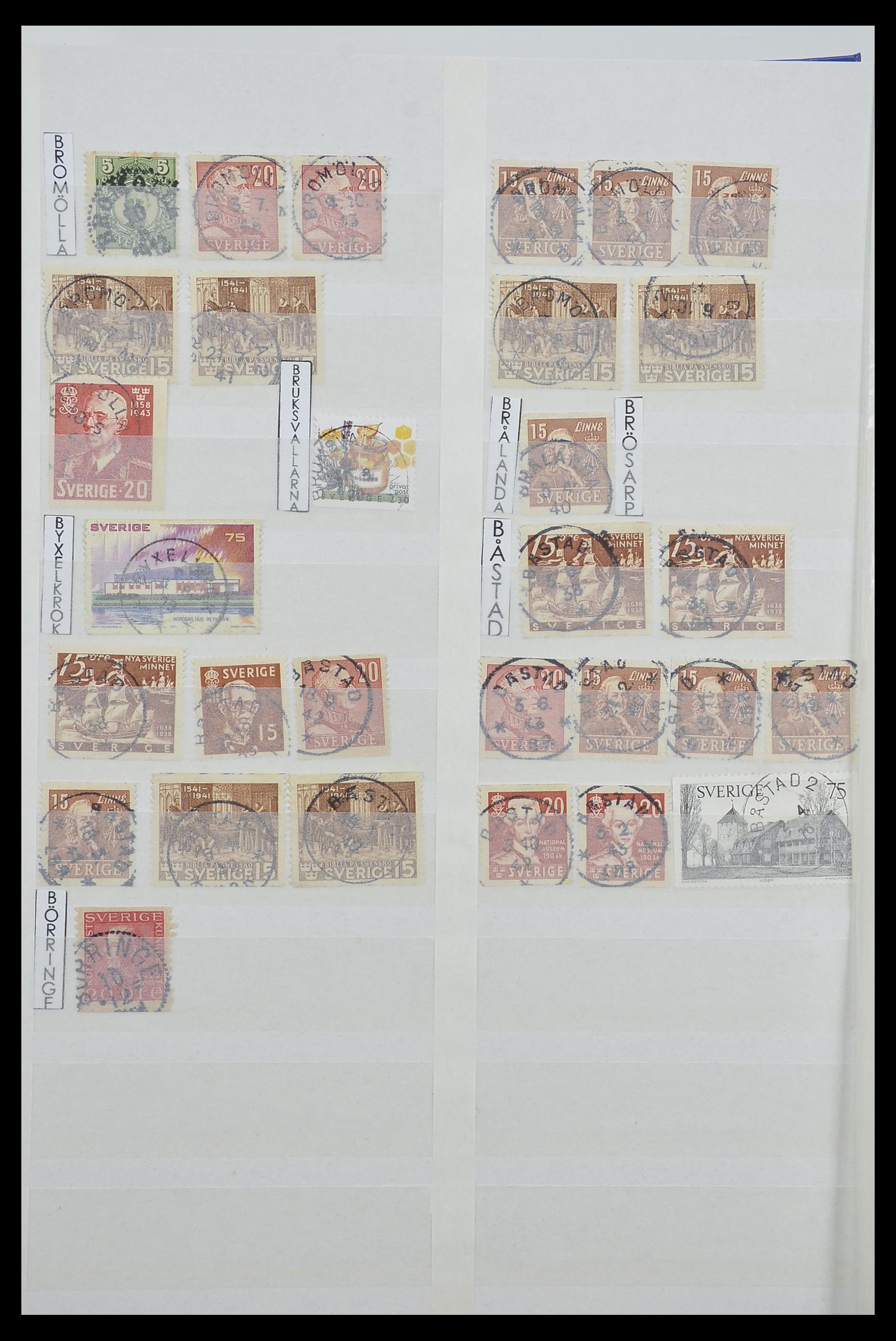 33566 006 - Postzegelverzameling 33566 Zweden stempels vanaf 1886.
