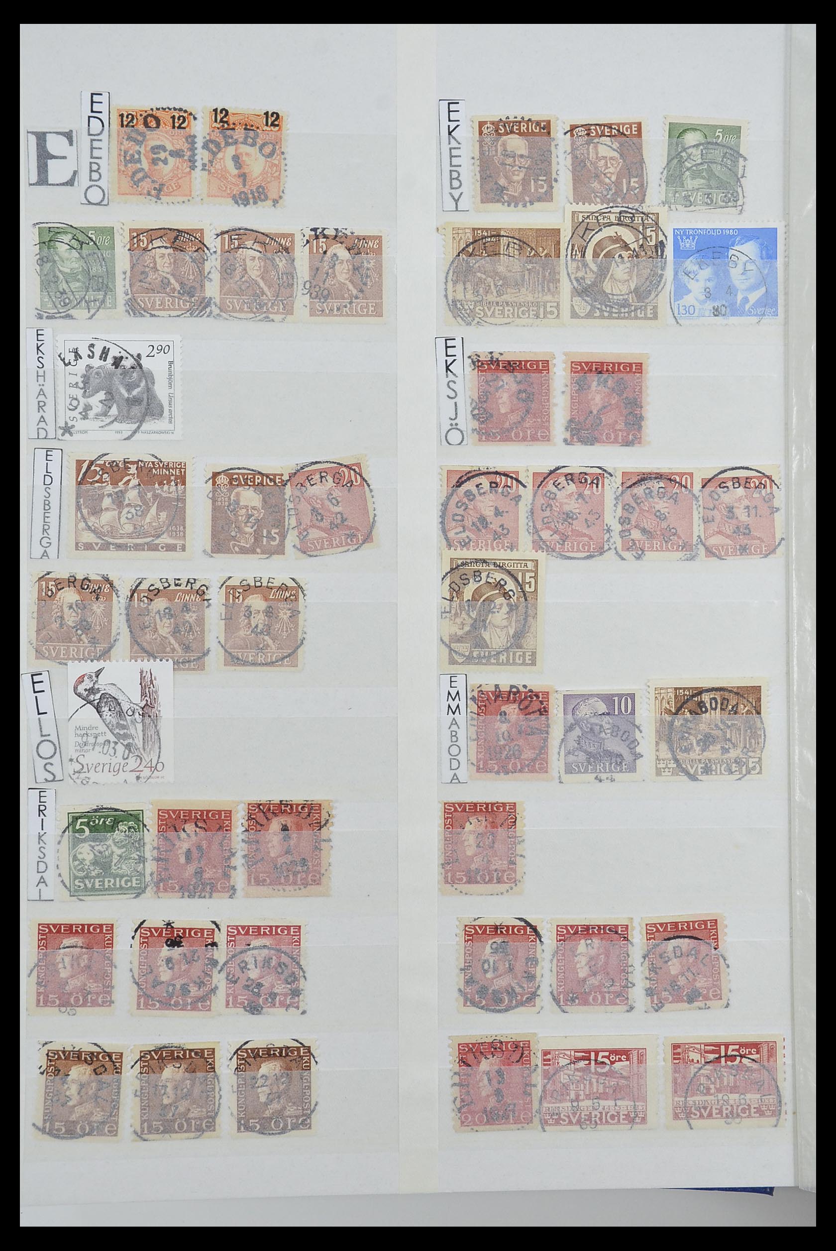 33566 008 - Postzegelverzameling 33566 Zweden stempels vanaf 1886.