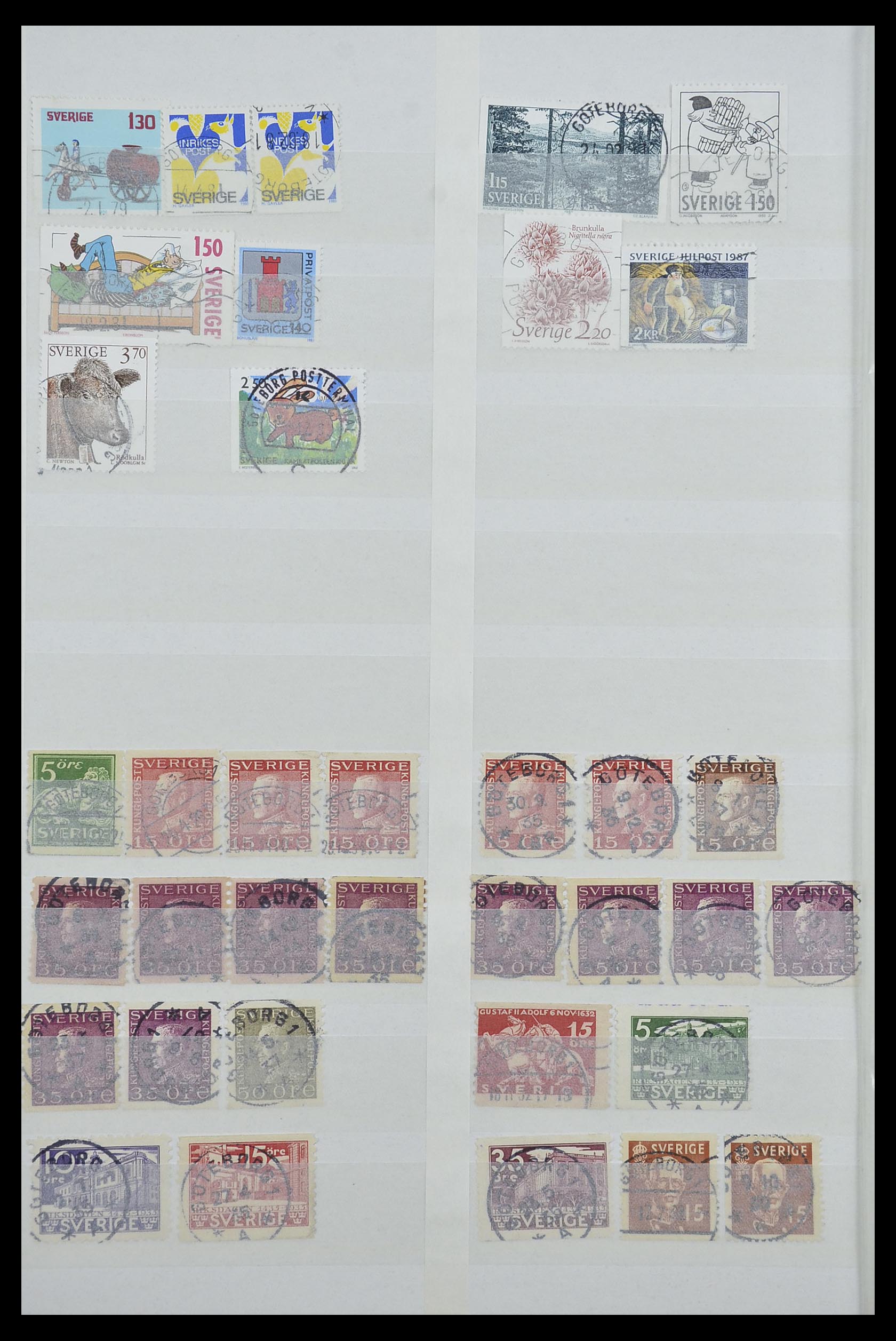 33566 018 - Postzegelverzameling 33566 Zweden stempels vanaf 1886.